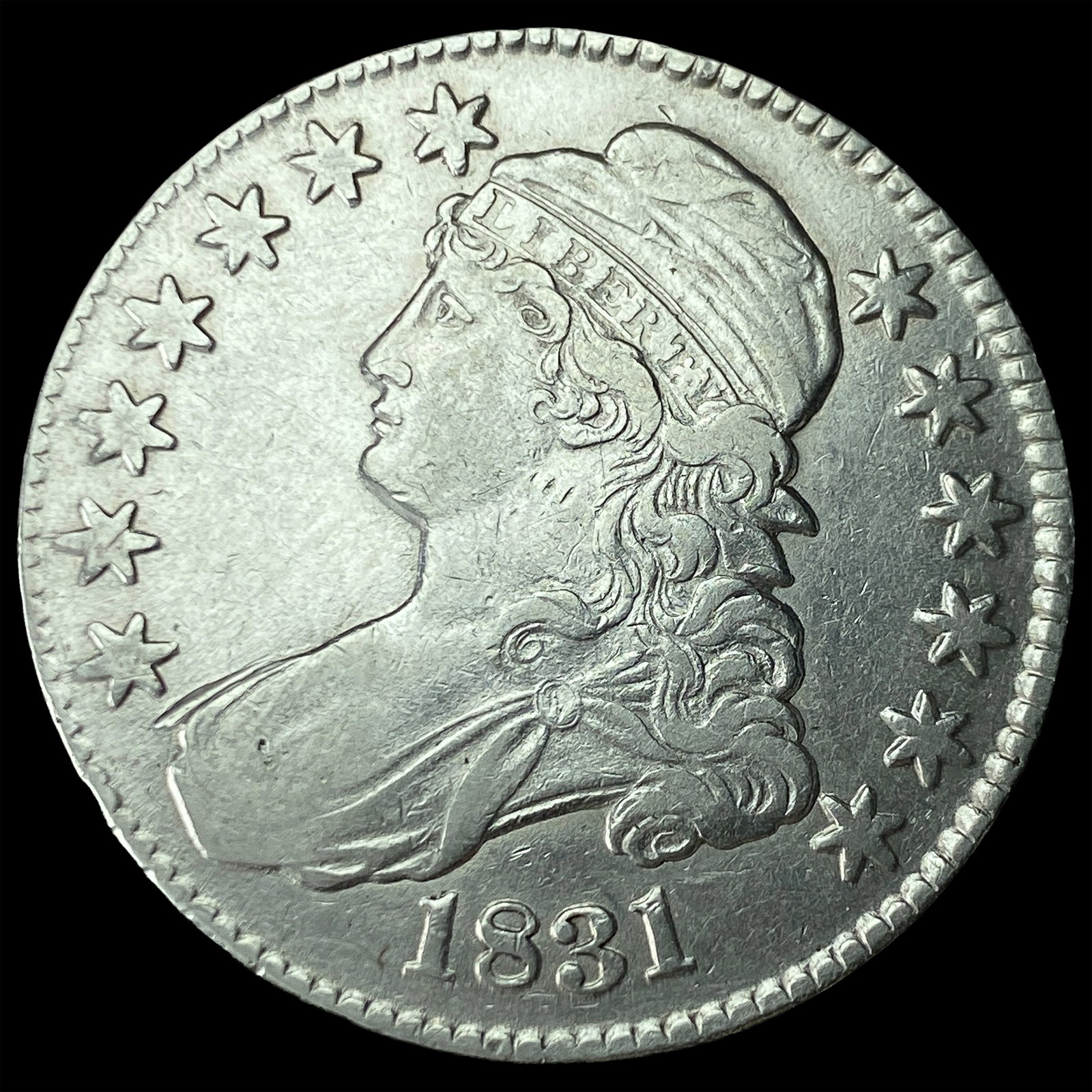 1831 Capped Bust Half Dollar CLOSELY UNCIRCULATED (1 of 2)