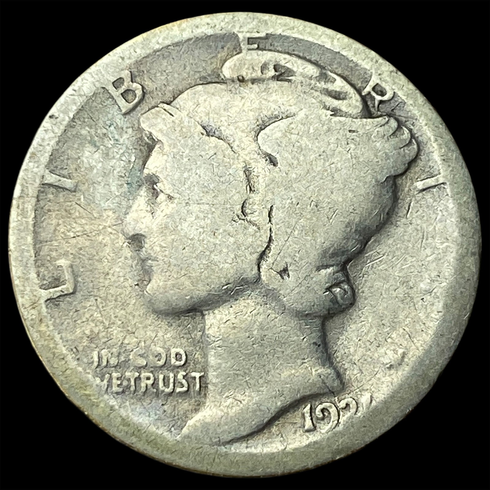 1927 Mercury Dime NICELY CIRCULATED (1 of 2)