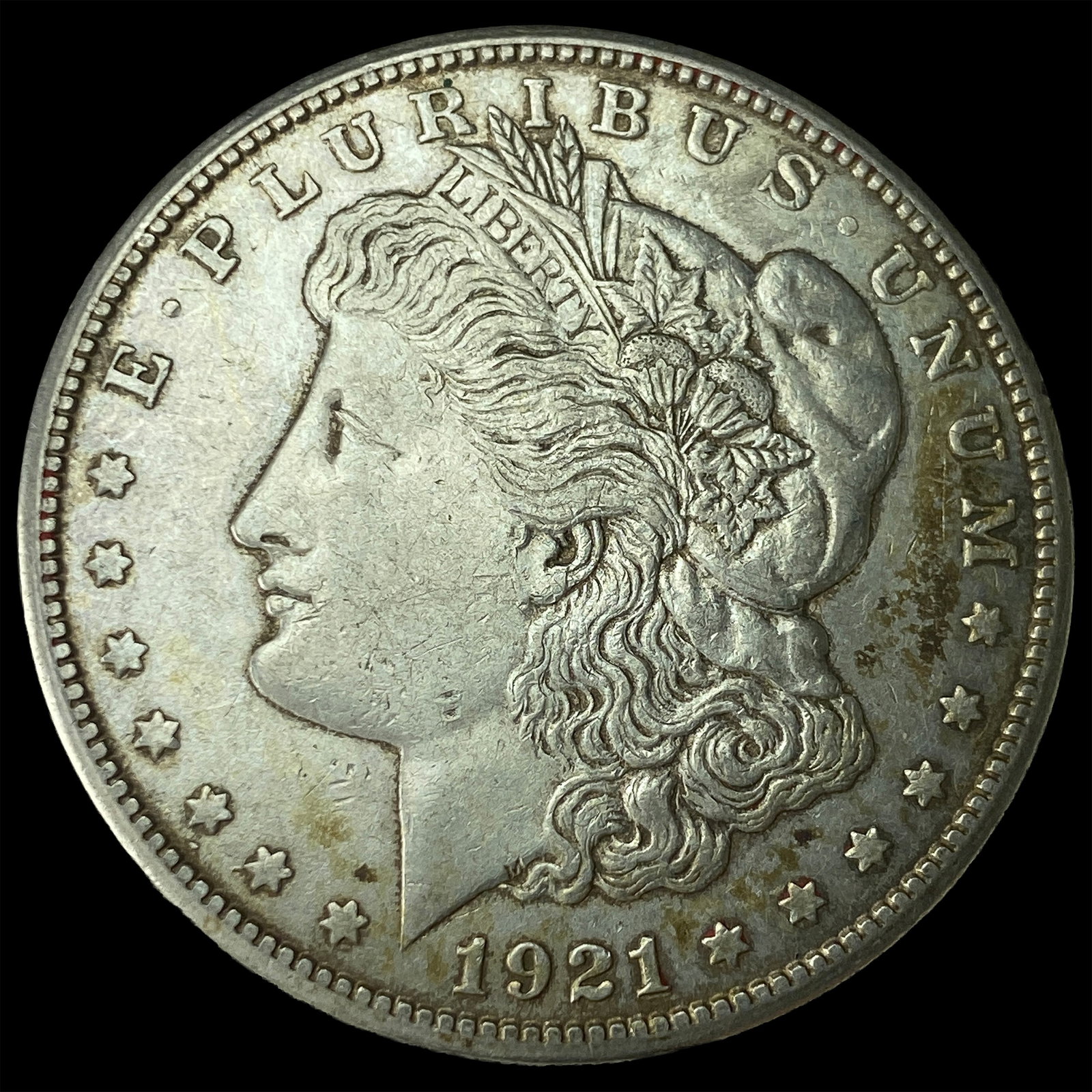 1921-S Silver Morgan Dollar NEARLY UNCIRCULATED: 1921-S Silver Morgan Dollar NEARLY UNCIRCULATED