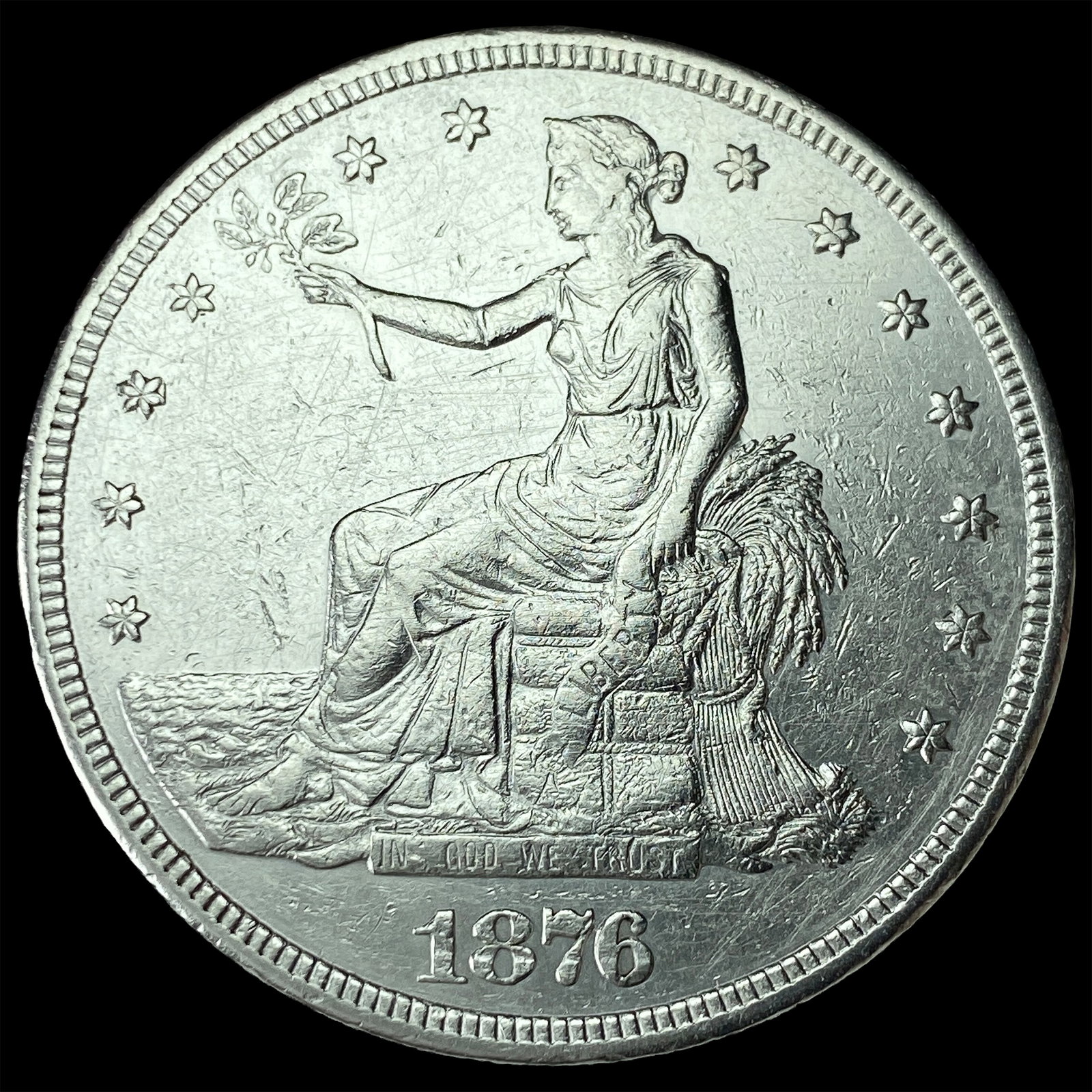 1876-S Silver Trade Dollar UNCIRCULATED: 1876-S Silver Trade Dollar UNCIRCULATED