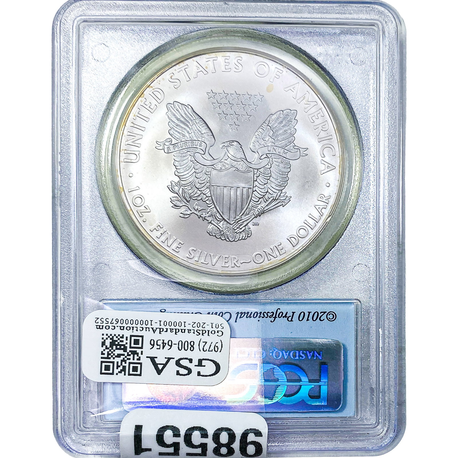 2010 Silver Eagle PCGS MS70 - 2