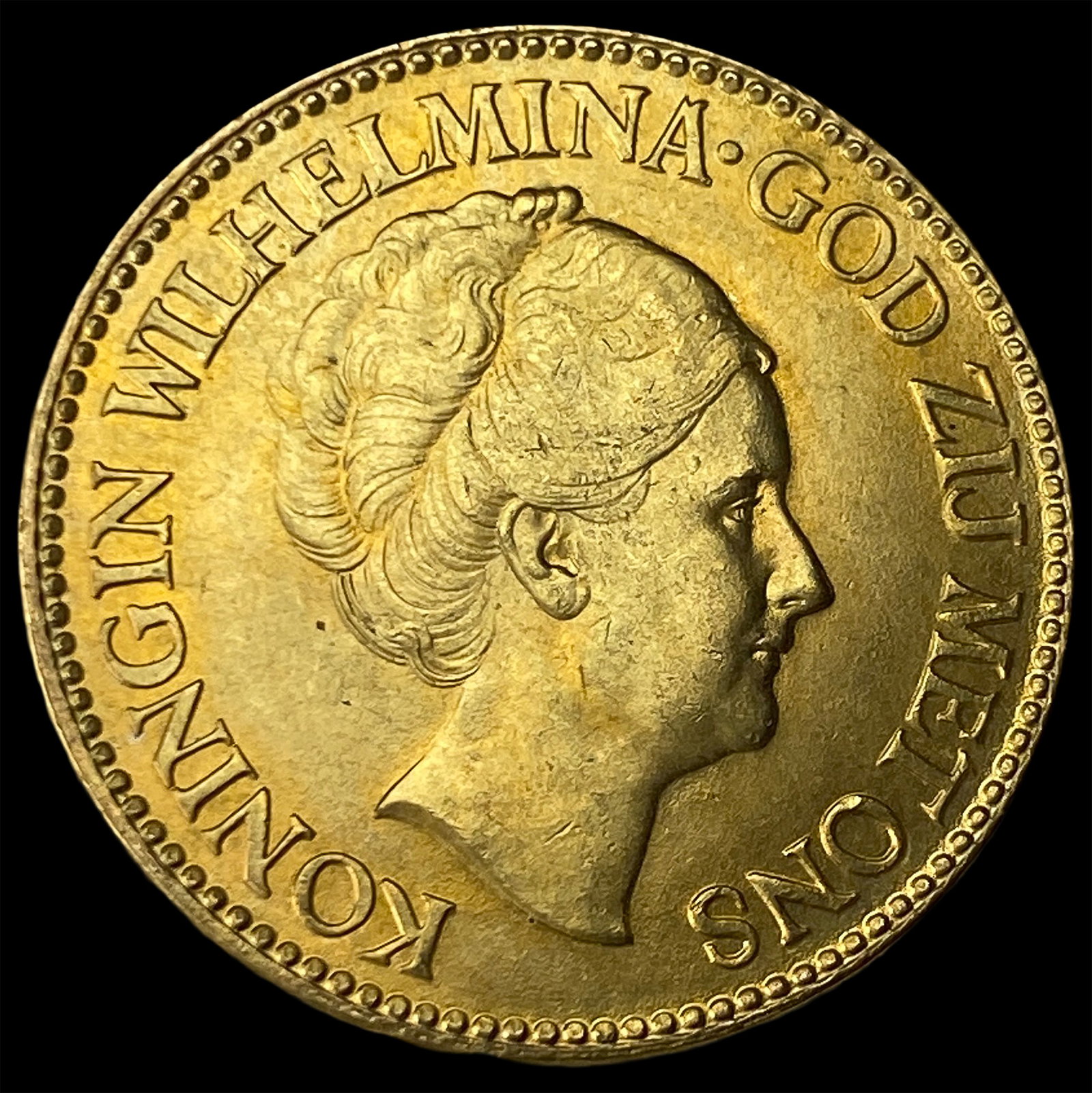 1933 Netherlands Gold 10 Gulden GEM BU (1 of 2)