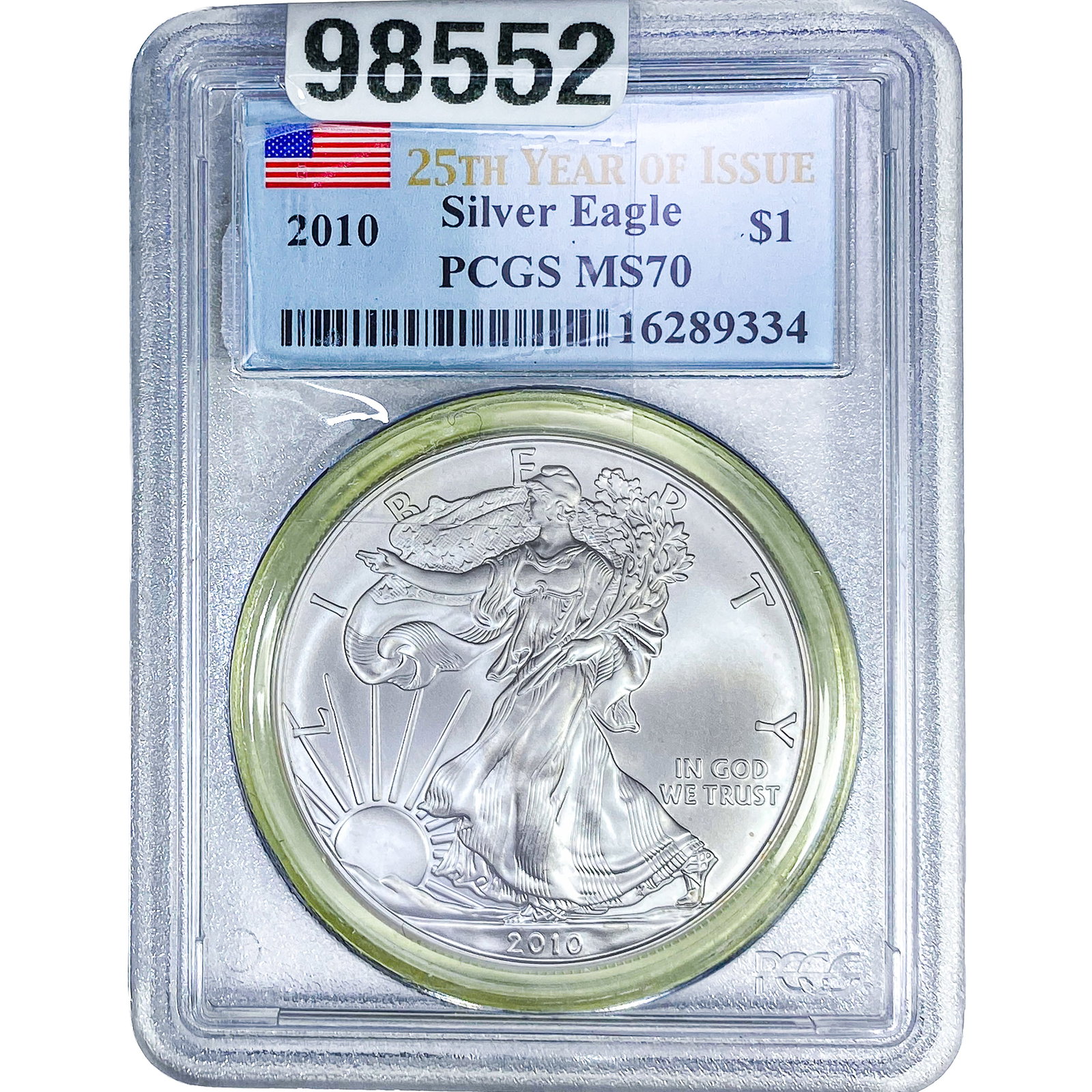 2010 Silver Eagle PCGS MS70