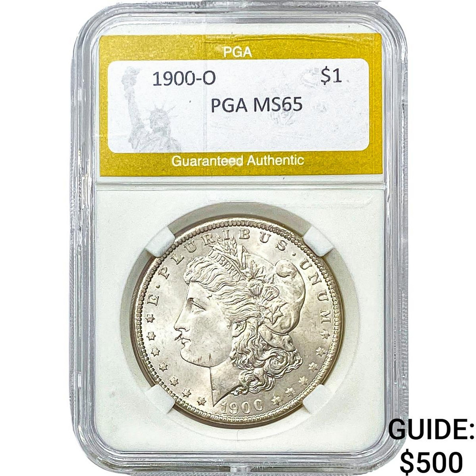 1900-O Morgan Silver Dollar PGA MS65: 1900-O Morgan Silver Dollar PGA MS65