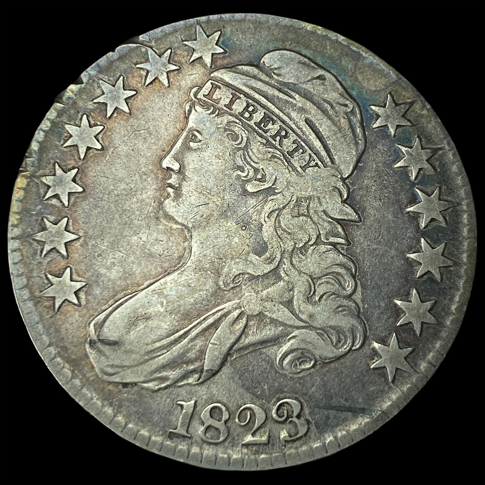 1823 Capped Bust Half Dollar LIGHTLY CIRCULATED (1 of 2)