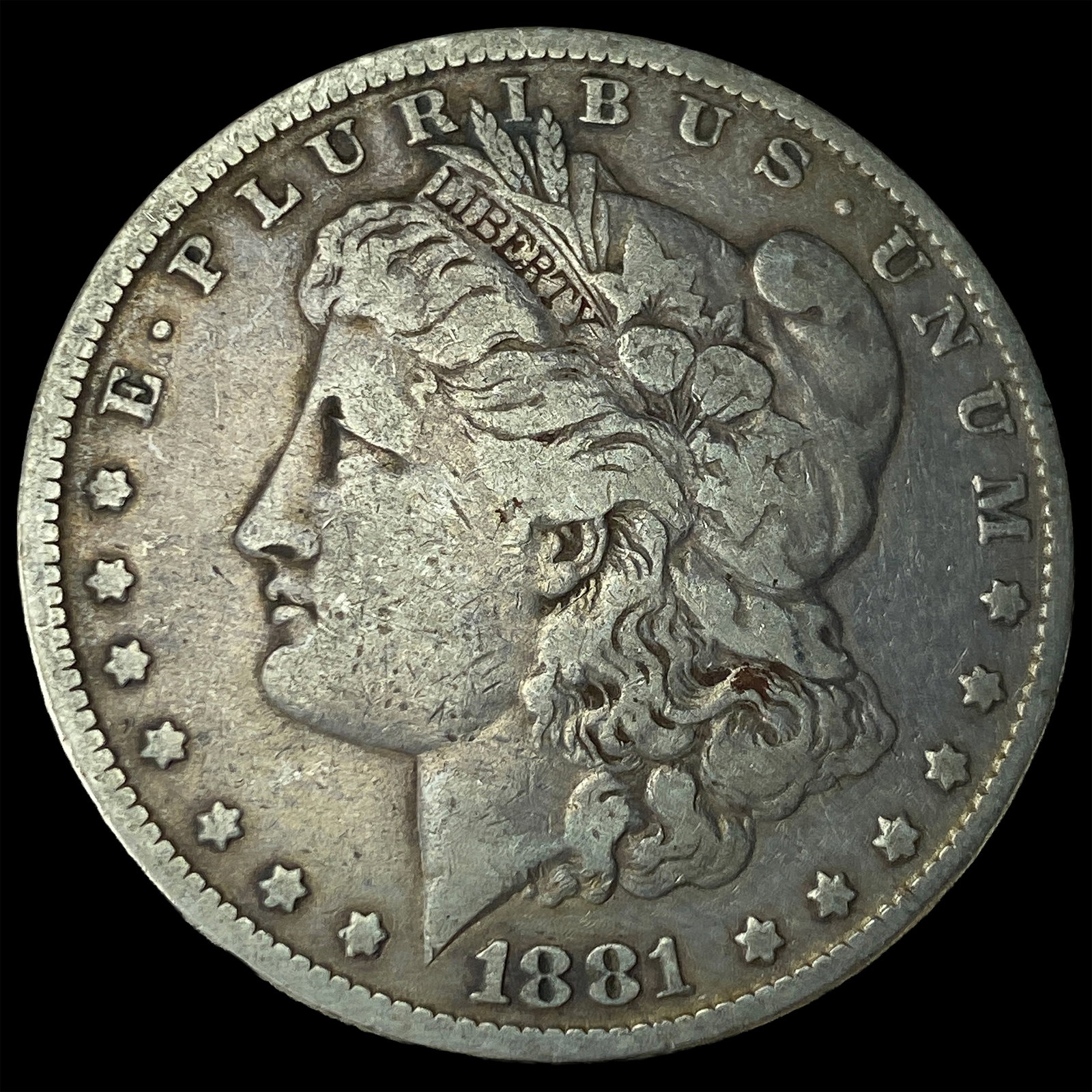 1881 Silver Morgan Dollar NEARLY UNCIRCULATED: 1881 Silver Morgan Dollar NEARLY UNCIRCULATED