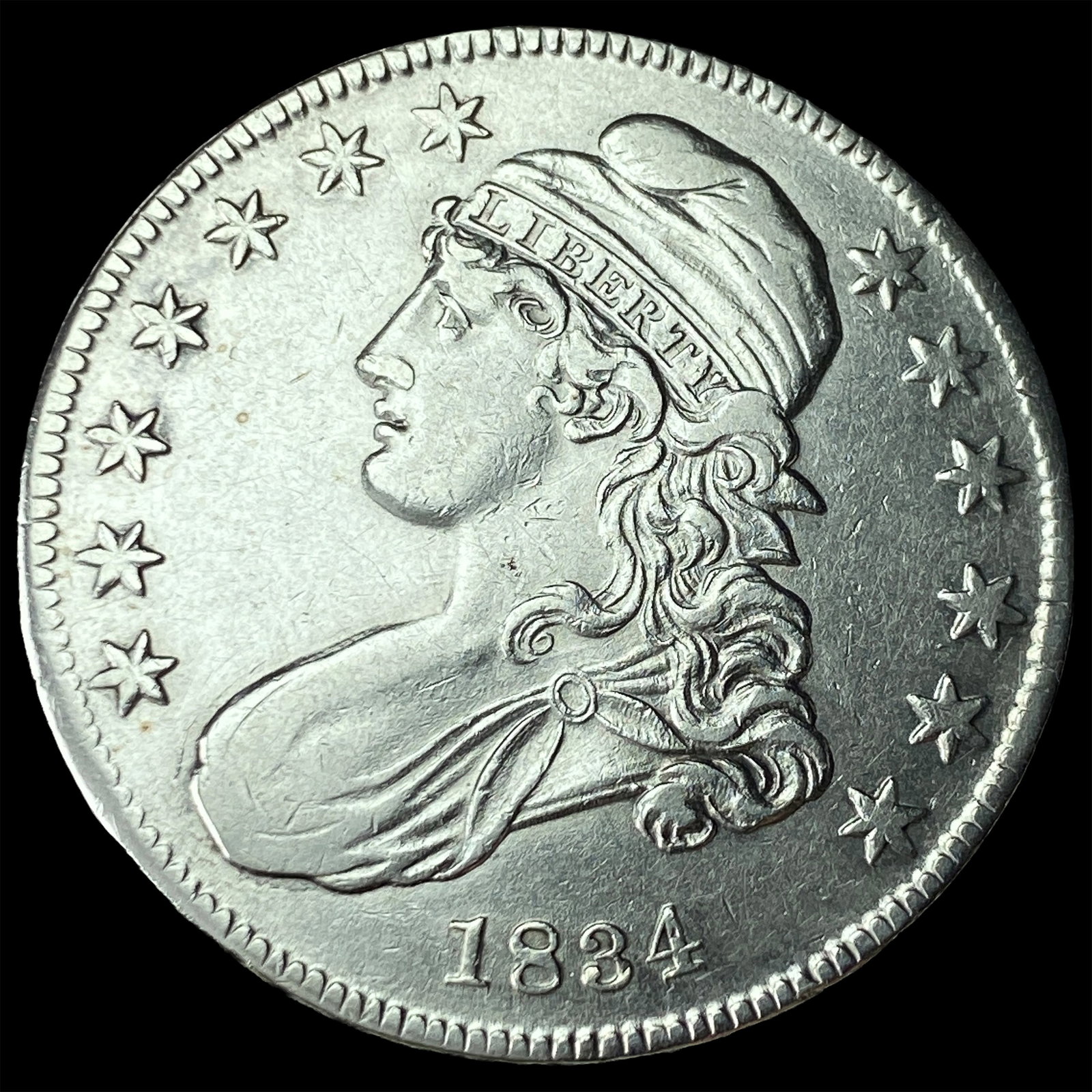 1834 Capped Bust Half Dollar UNCIRCULATED: 1834 Capped Bust Half Dollar UNCIRCULATED