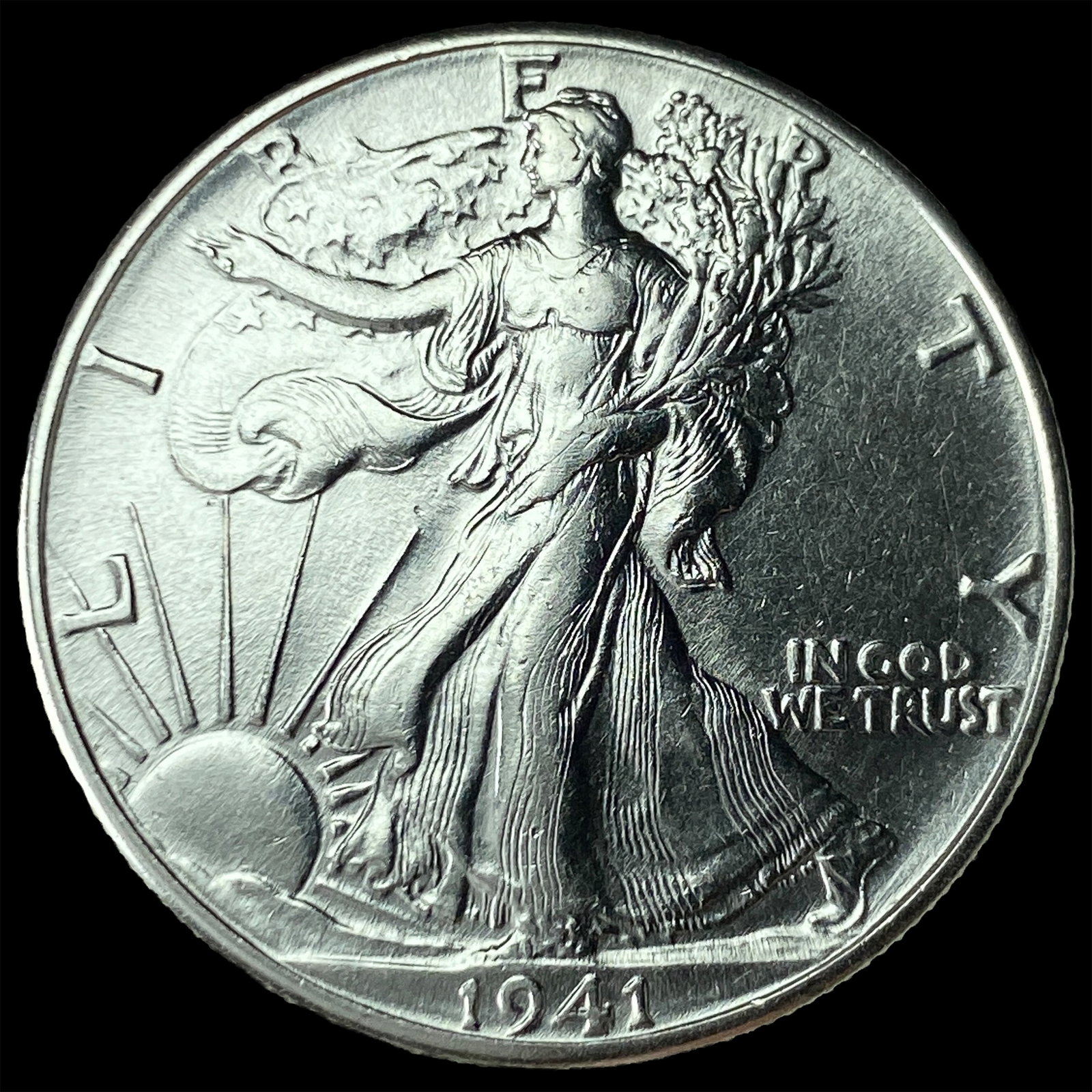 1941 Silver Walking Liberty Half Dollar CHOICE BU: 1941 Silver Walking Liberty Half Dollar CHOICE BU