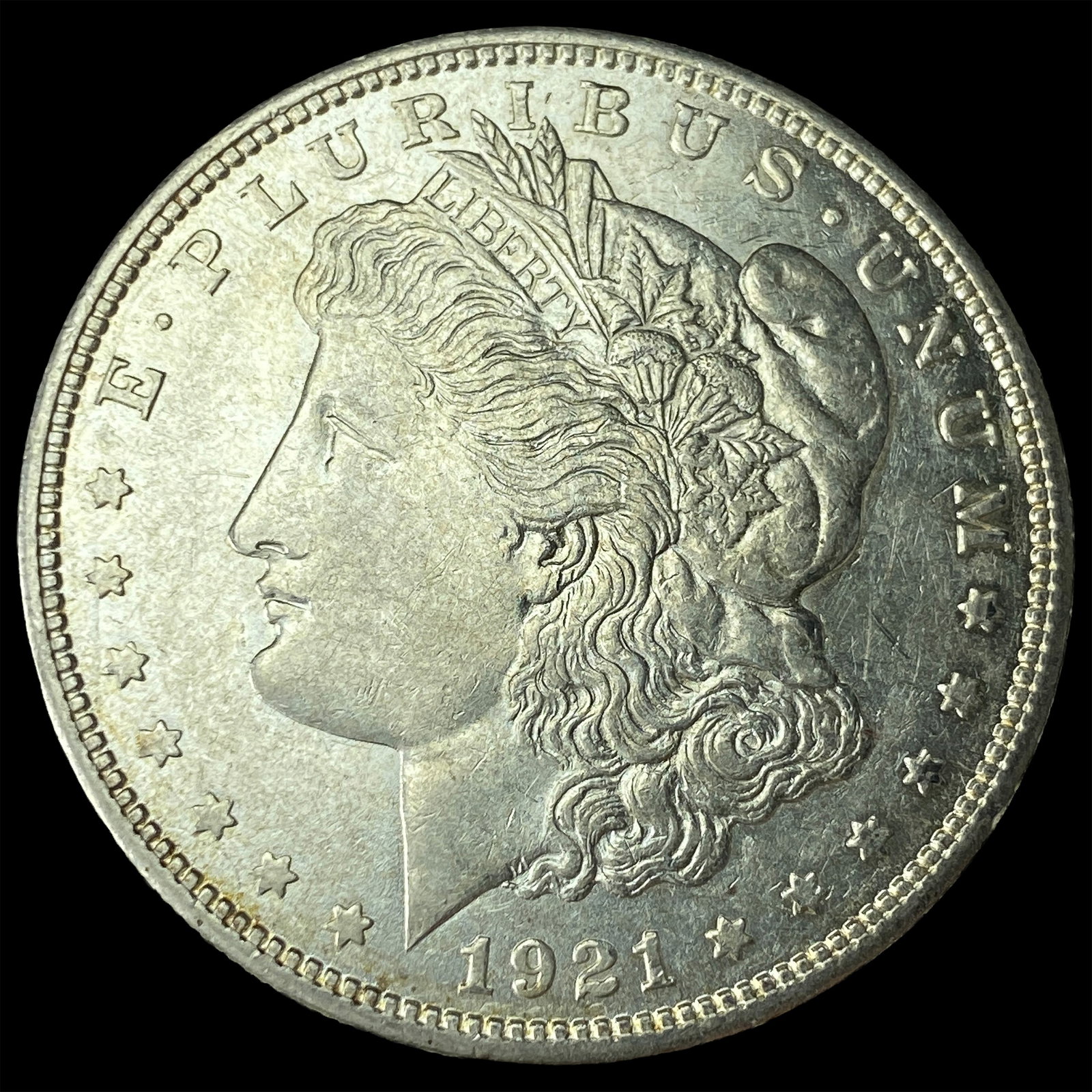 1921-D Silver Morgan Dollar CLOSELY UNCIRCULATED: 1921-D Silver Morgan Dollar CLOSELY UNCIRCULATED