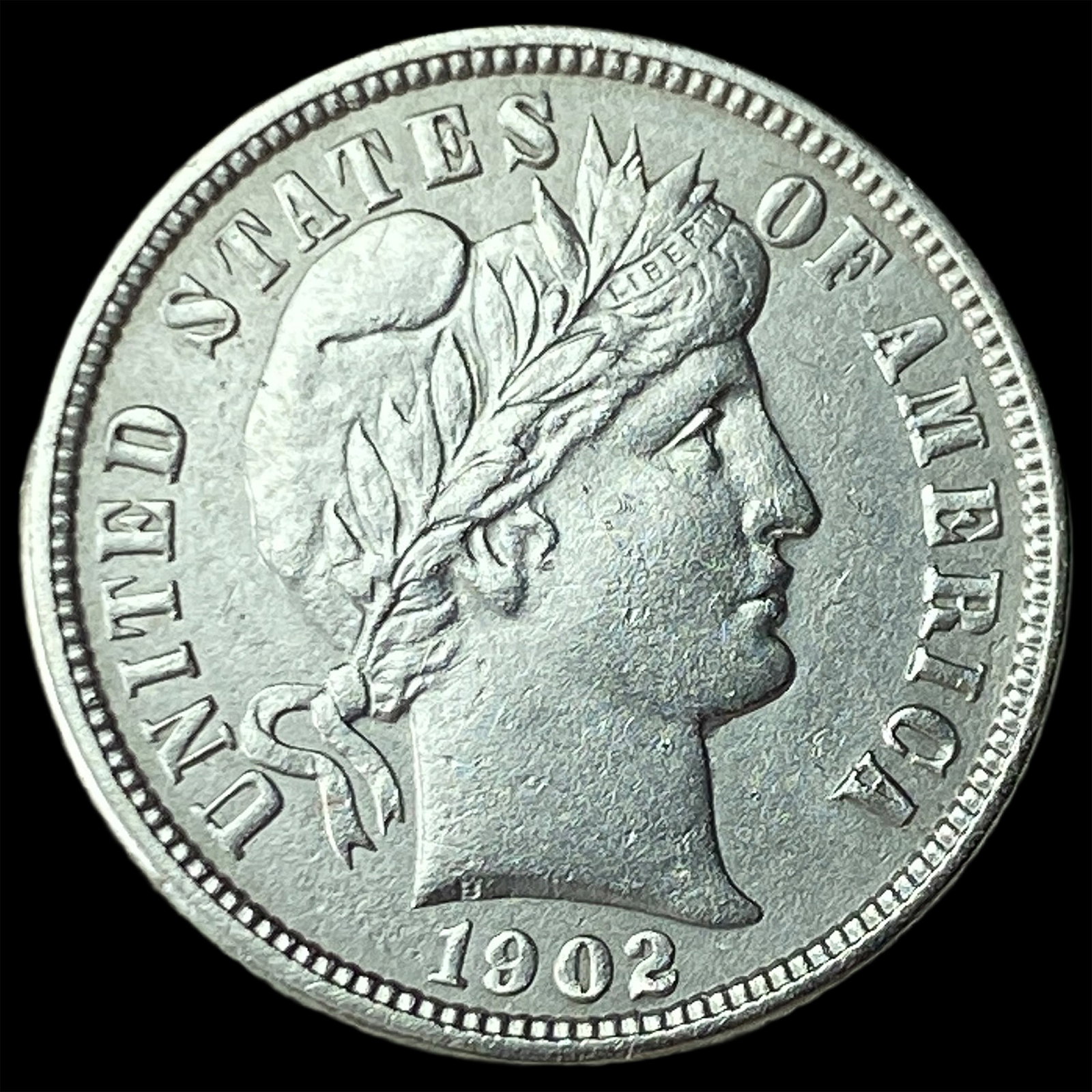 1902-O Silver Barber Dime UNCIRCULATED: 1902-O Silver Barber Dime UNCIRCULATED