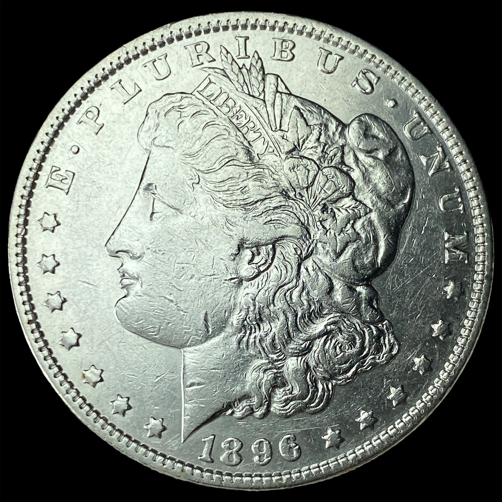 1896 Morgan Silver Dollar CLOSELY UNCIRCULATED: 1896 Morgan Silver Dollar CLOSELY UNCIRCULATED