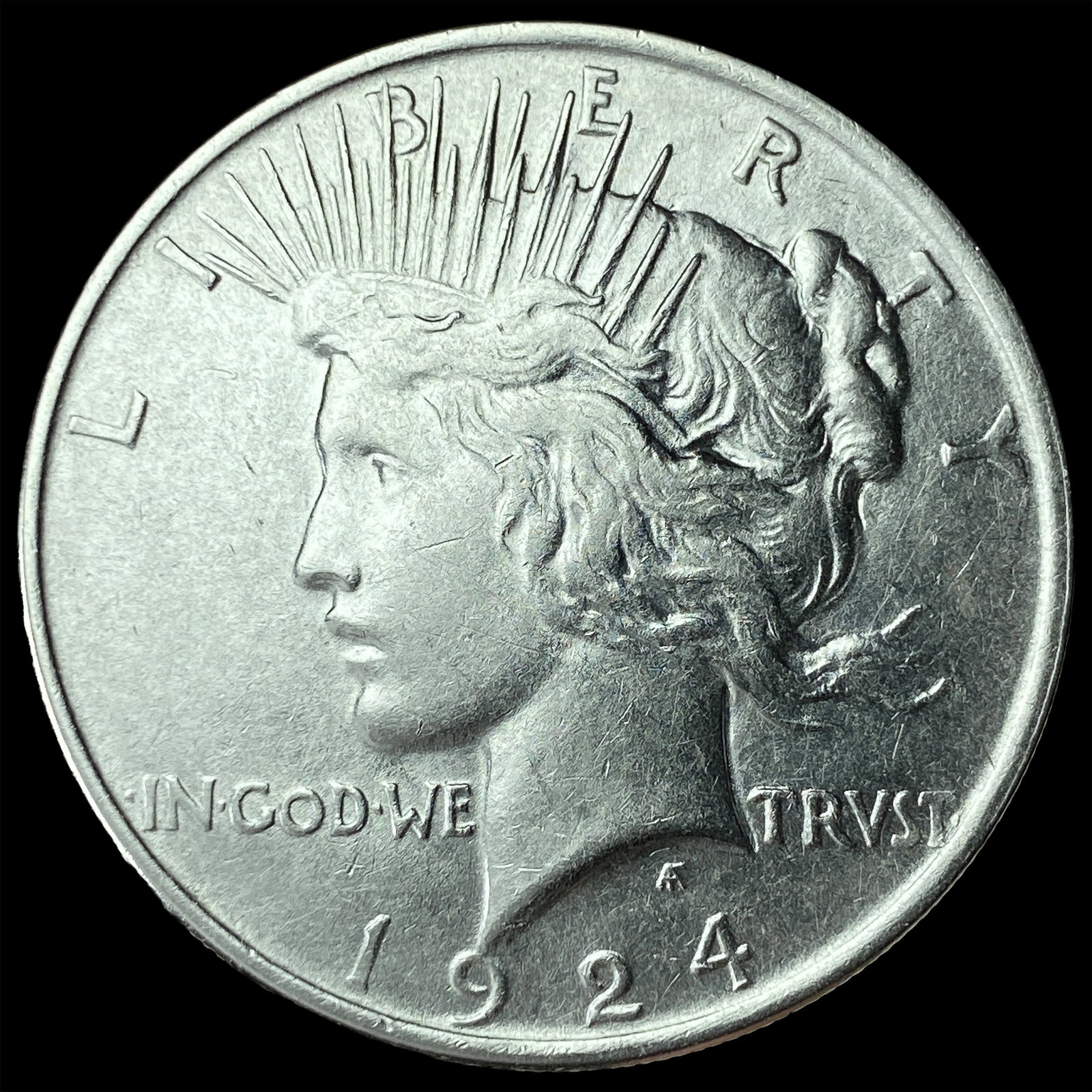 1924 Peace Silver Dollar CHOICE AU: 1924 Peace Silver Dollar CHOICE AU
