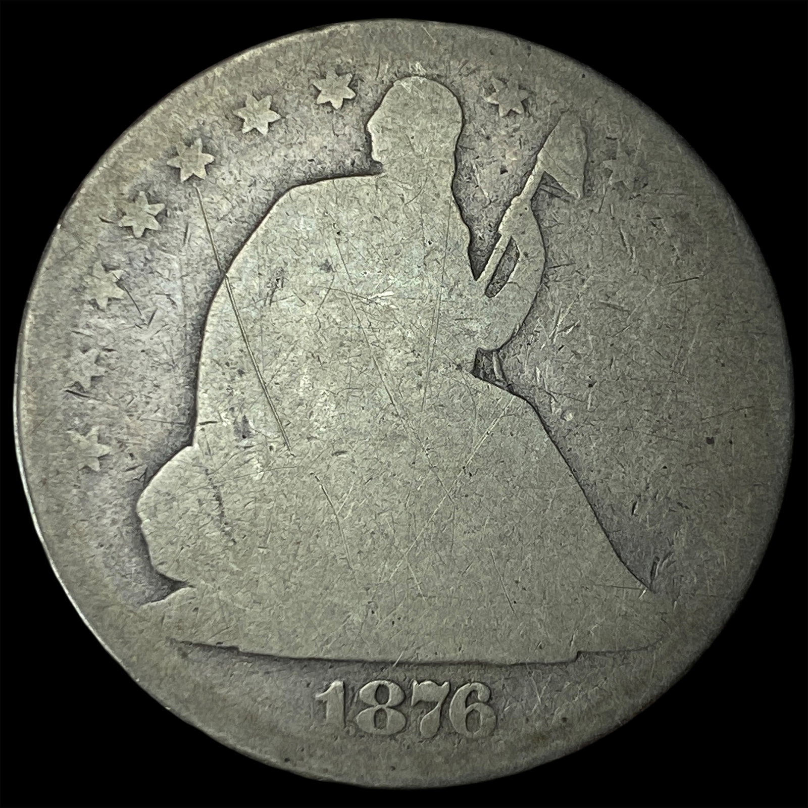 1876 Seated Liberty Half Dollar NICELY CIRCULATED: 1876 Seated Liberty Half Dollar NICELY CIRCULATED