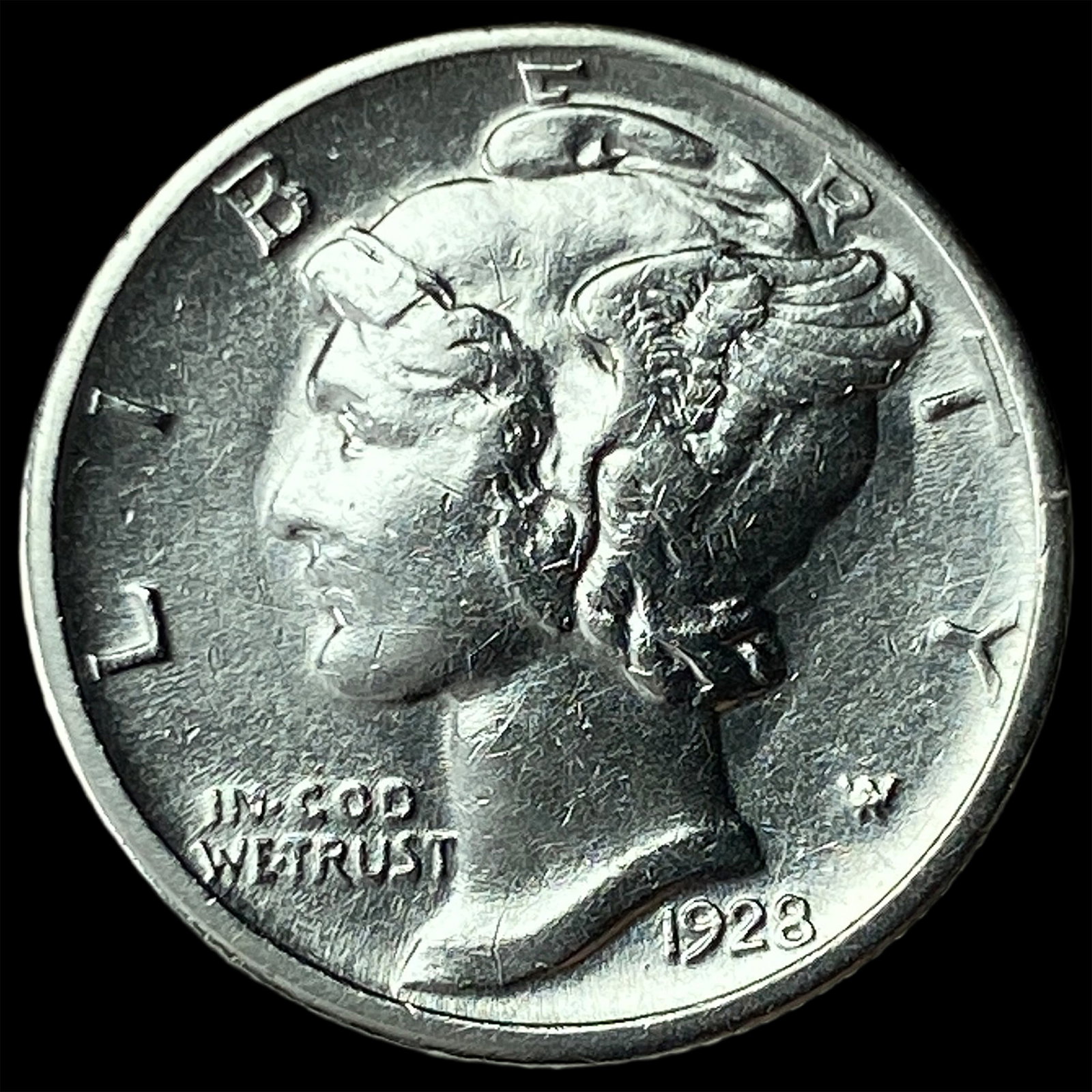 1928-S Silver Mercury Dime UNCIRCULATED: 1928-S Silver Mercury Dime UNCIRCULATED