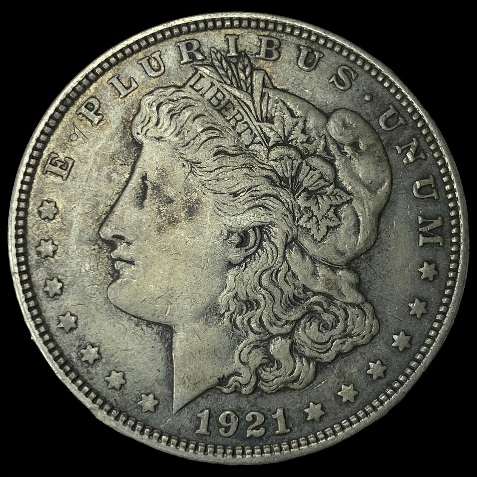 1921 Silver Morgan Dollar NEARLY UNCIRCULATED: 1921 Silver Morgan Dollar NEARLY UNCIRCULATED