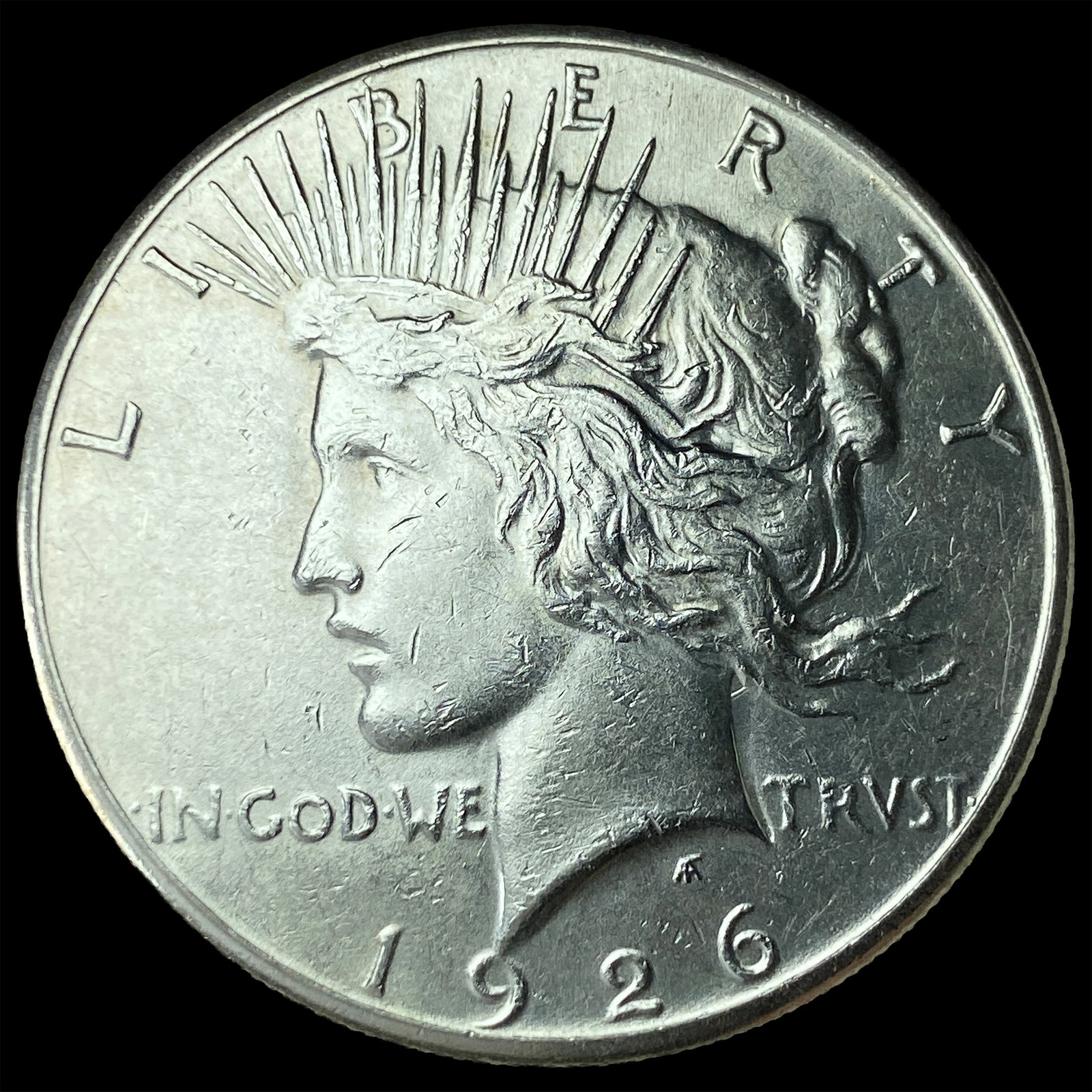 1926-S Silver Peace Dollar CHOICE BU: 1926-S Silver Peace Dollar CHOICE BU