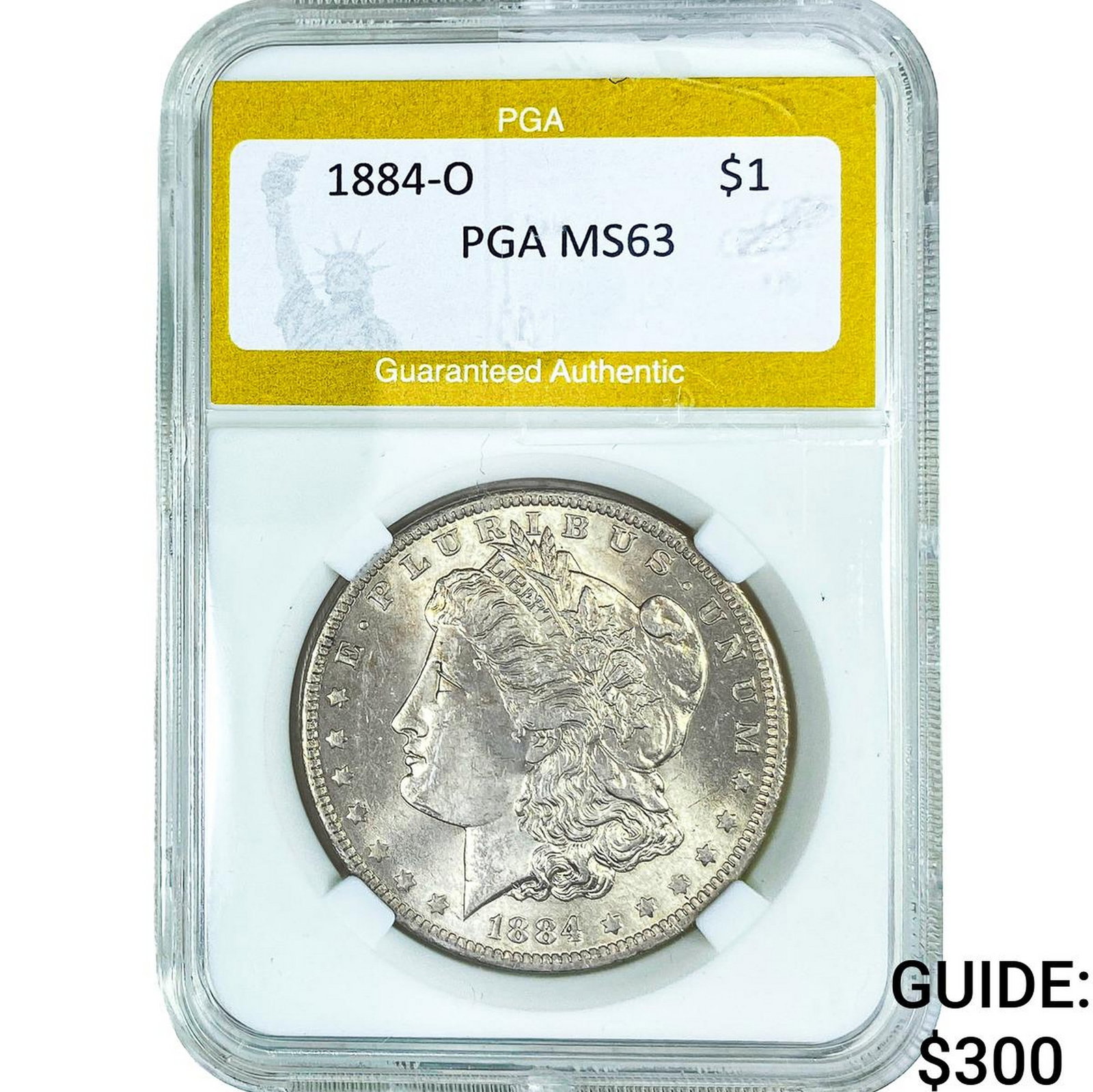 1884-O Morgan Silver Dollar PGA MS63: 1884-O Morgan Silver Dollar PGA MS63