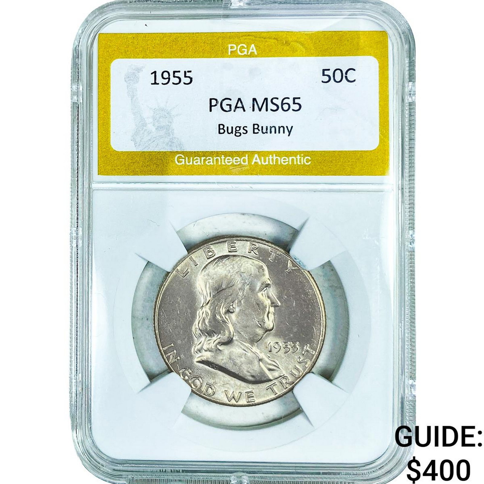 1955 Franklin Half Dollar PGA MS65 (1 of 2)