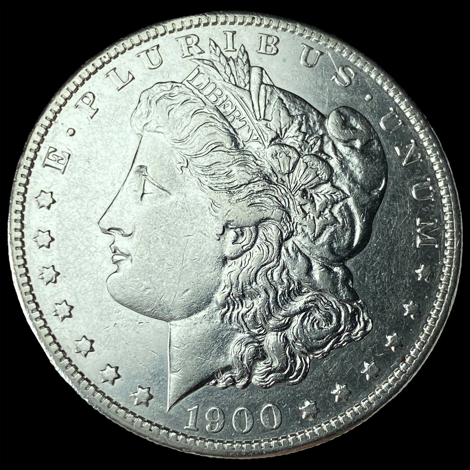 1900-S Silver Morgan Dollar CHOICE AU: 1900-S Silver Morgan Dollar CHOICE AU