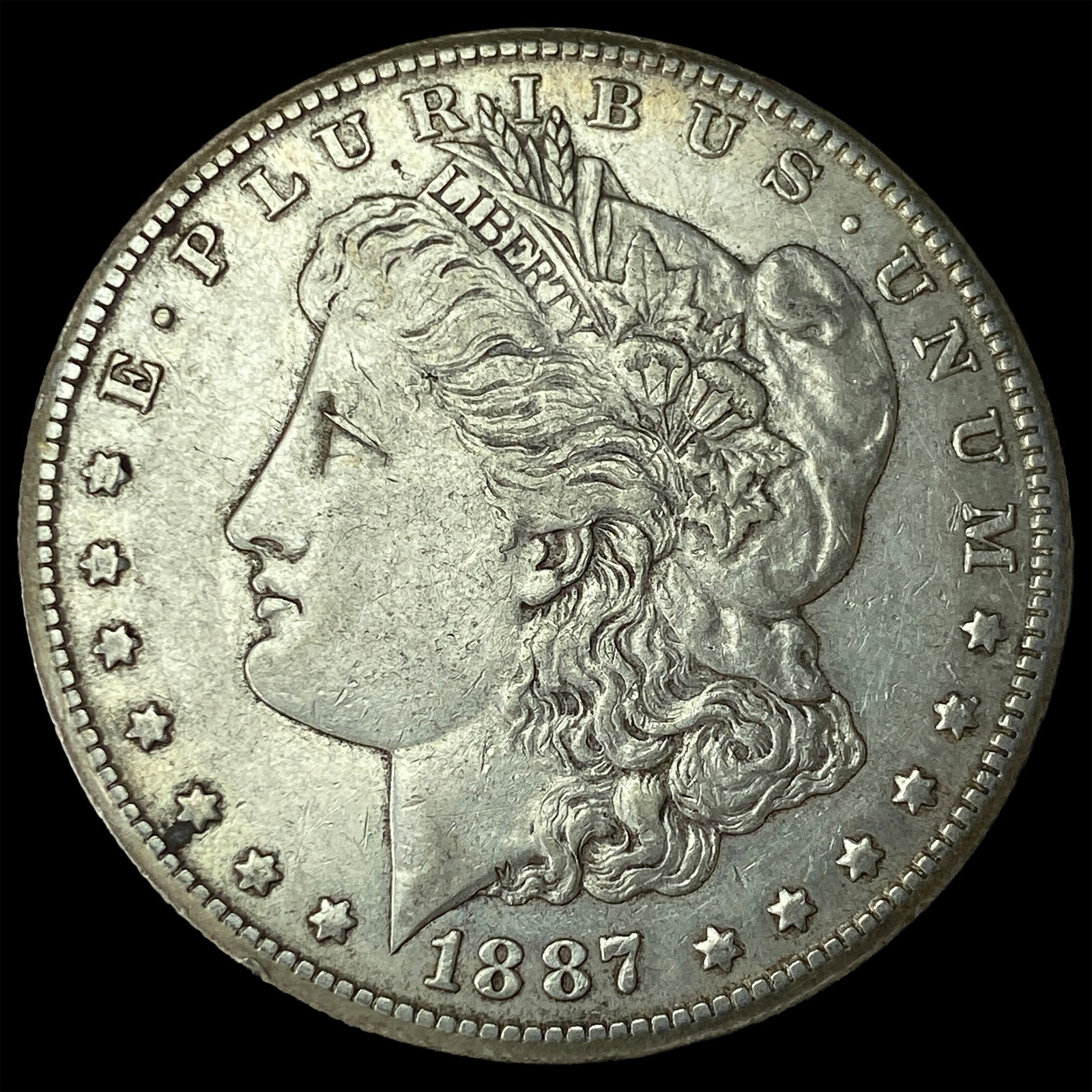 1887-S Silver Morgan Dollar CLOSELY UNCIRCULATED: 1887-S Silver Morgan Dollar CLOSELY UNCIRCULATED