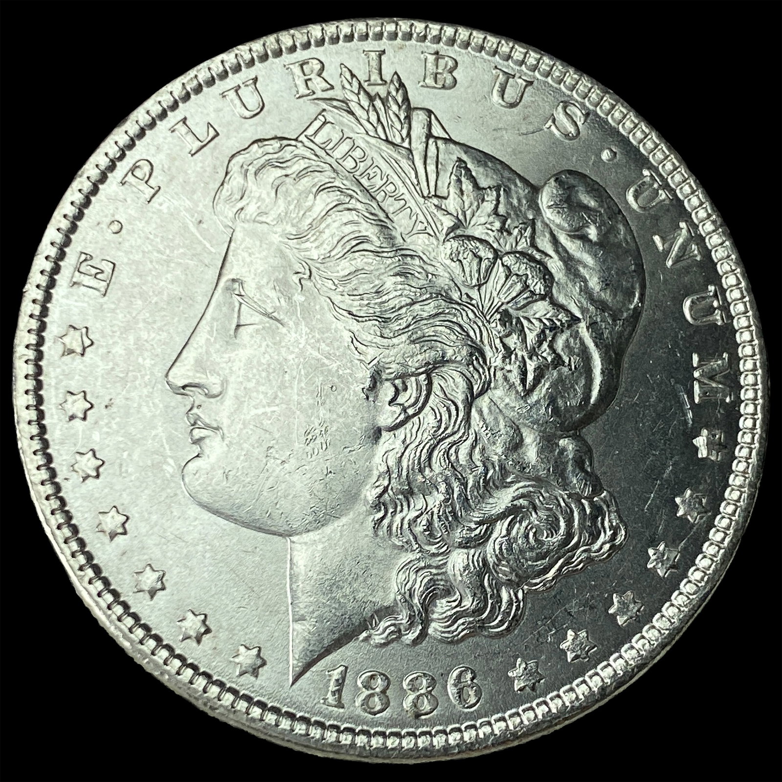 1886 Silver Morgan Dollar CHOICE BU: 1886 Silver Morgan Dollar CHOICE BU