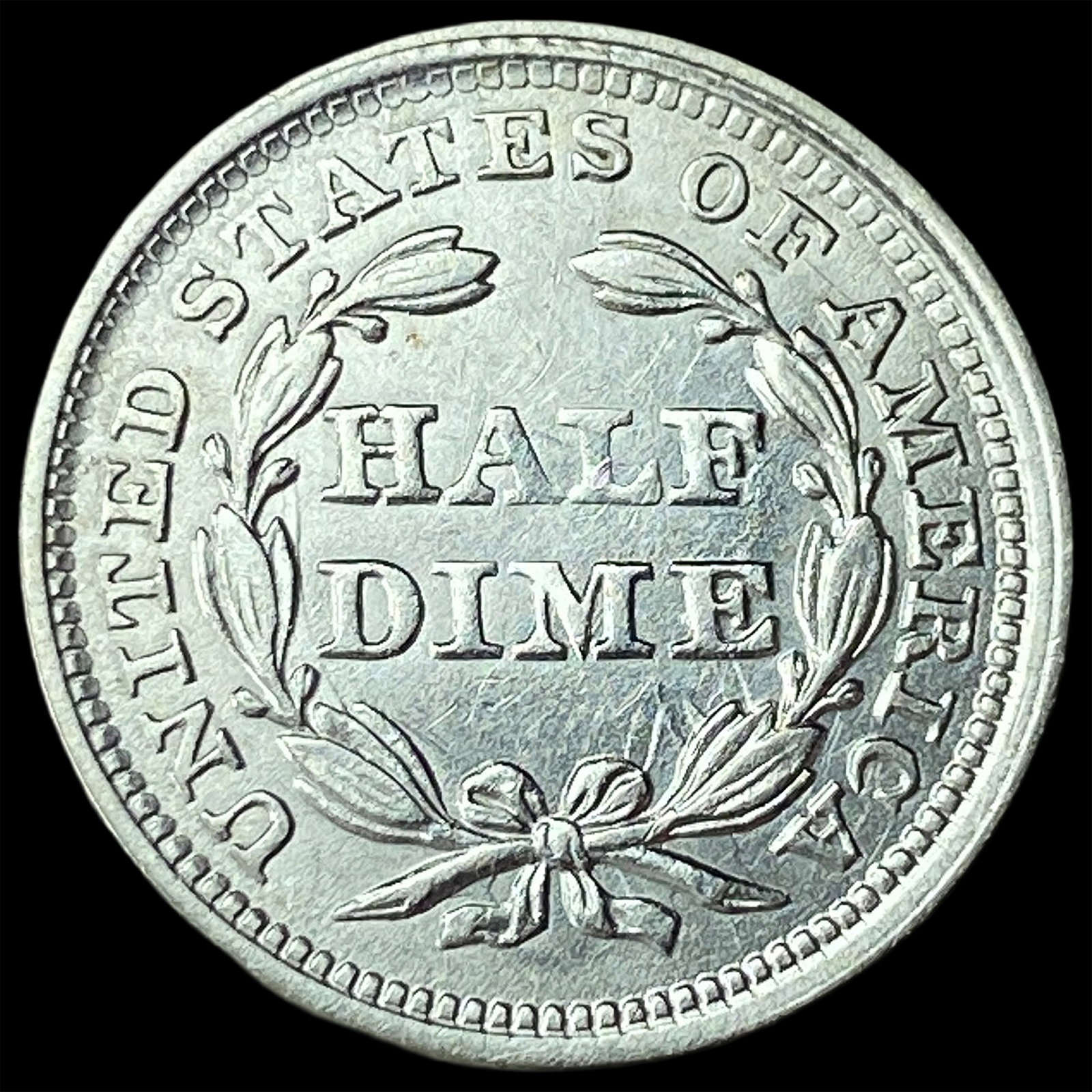 1856 Silver Seated Liberty Half Dime UNCIRCULATED - 2