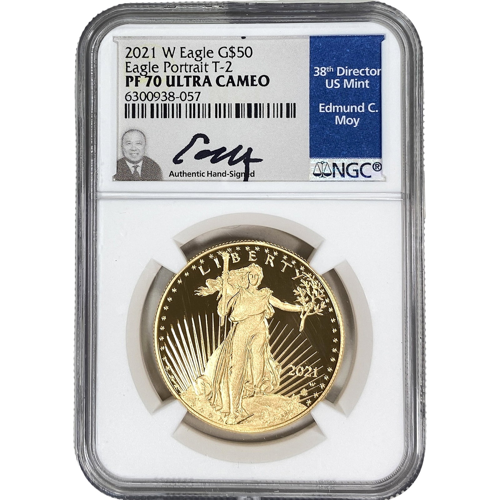 2021-W Gold Eagle $50 1 oz NGC PF70 UC: 2021-W Gold Eagle $50 1 oz NGC PF70 UC
