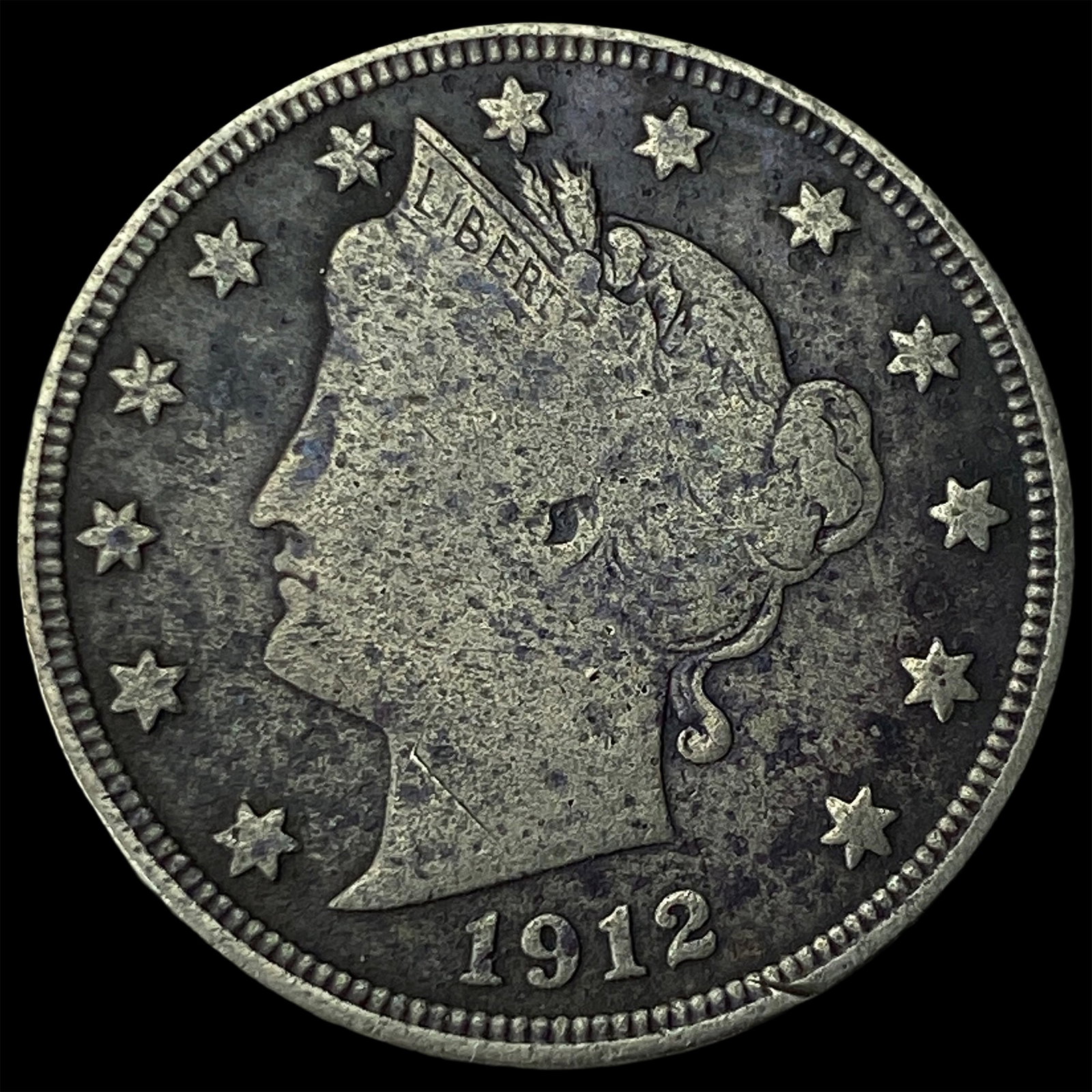 1912-D Liberty Head Nickel NEARLY UNCIRCULATED: 1912-D Liberty Head Nickel NEARLY UNCIRCULATED