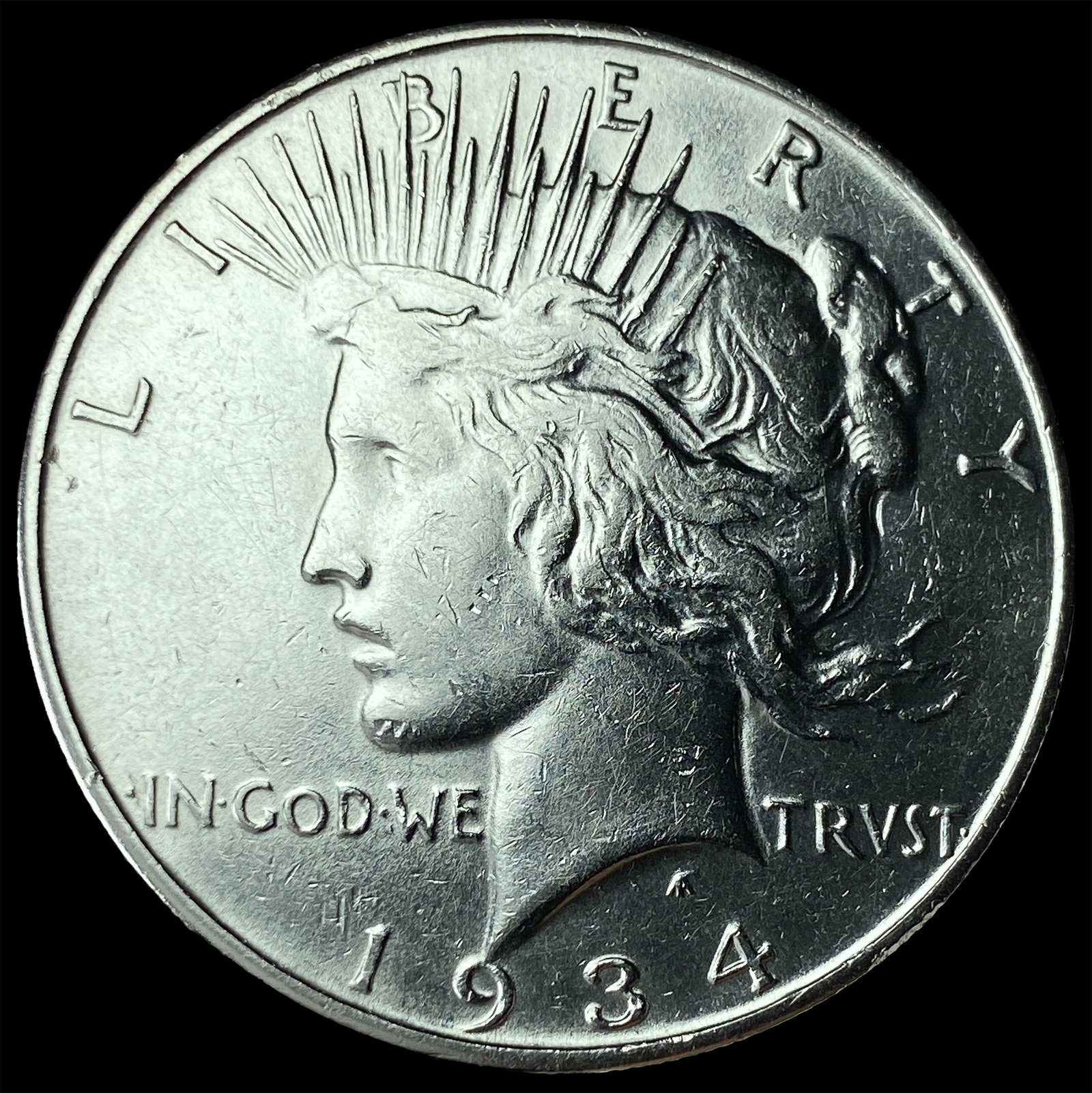1934-D Silver Peace Dollar CHOICE BU: 1934-D Silver Peace Dollar CHOICE BU