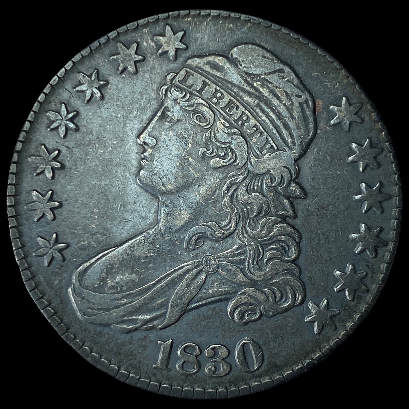 1830 Capped Bust Half Dollar CLOSELY UNCIRCULATED (1 of 2)
