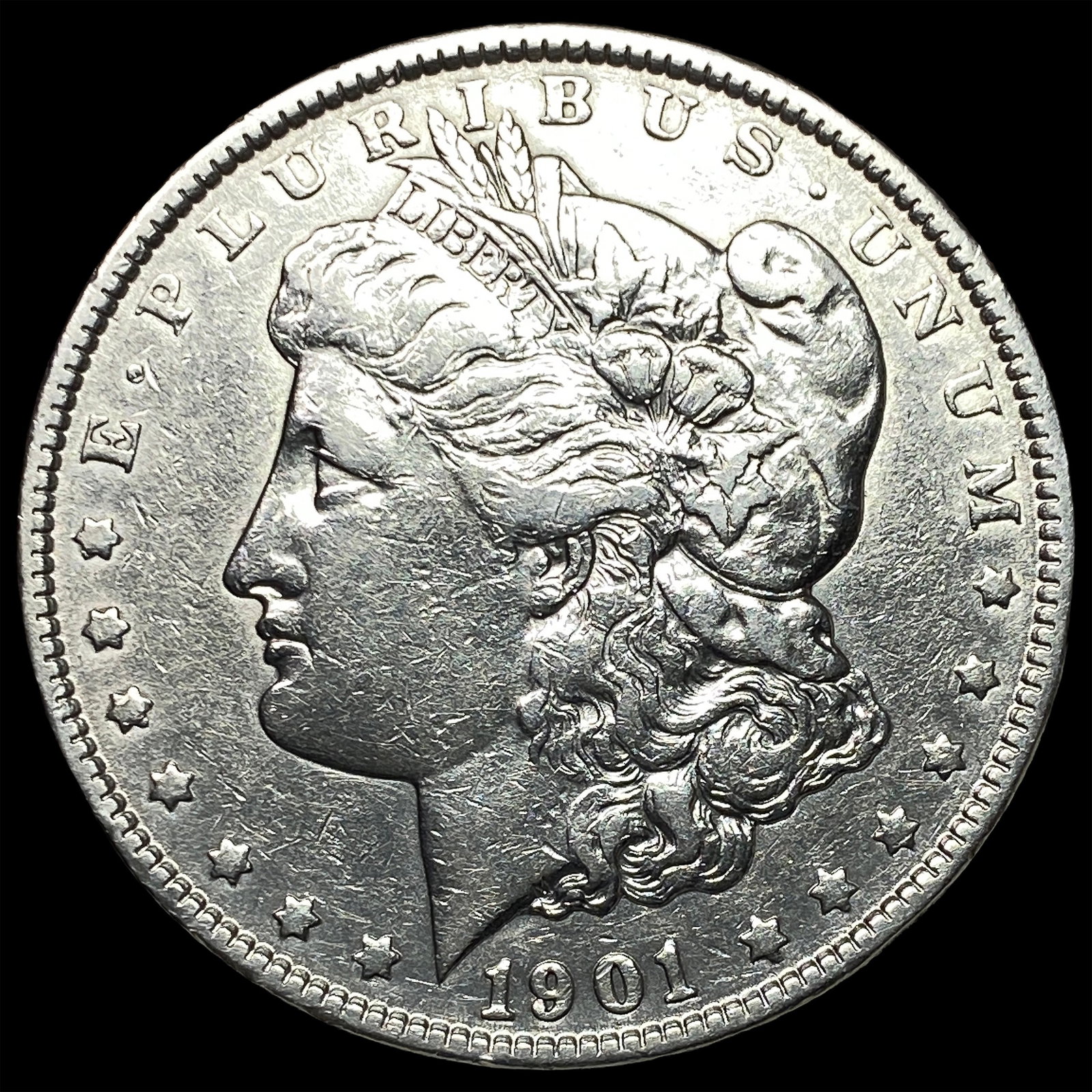 1901 Morgan Silver Dollar CLOSELY UNCIRCULATED: 1901 Morgan Silver Dollar CLOSELY UNCIRCULATED