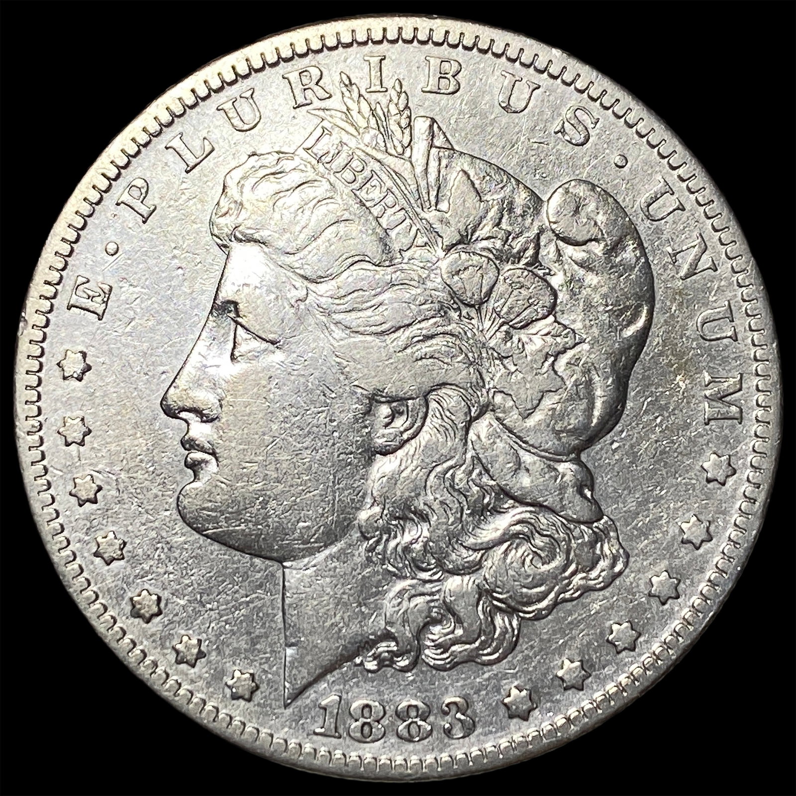1883-S Silver Morgan Dollar NEARLY UNCIRCULATED: 1883-S Silver Morgan Dollar NEARLY UNCIRCULATED