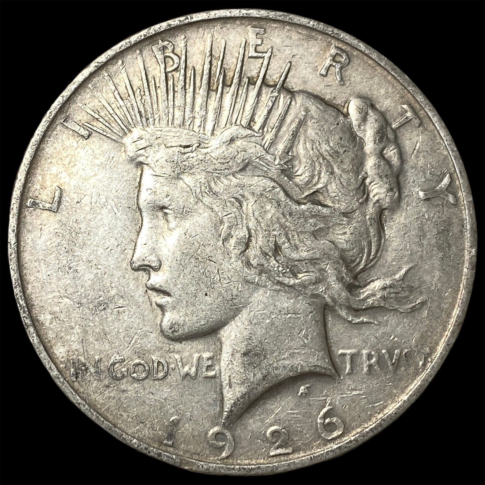 1926-D Peace Silver Dollar NEARLY UNCIRCULATED: 1926-D Peace Silver Dollar NEARLY UNCIRCULATED