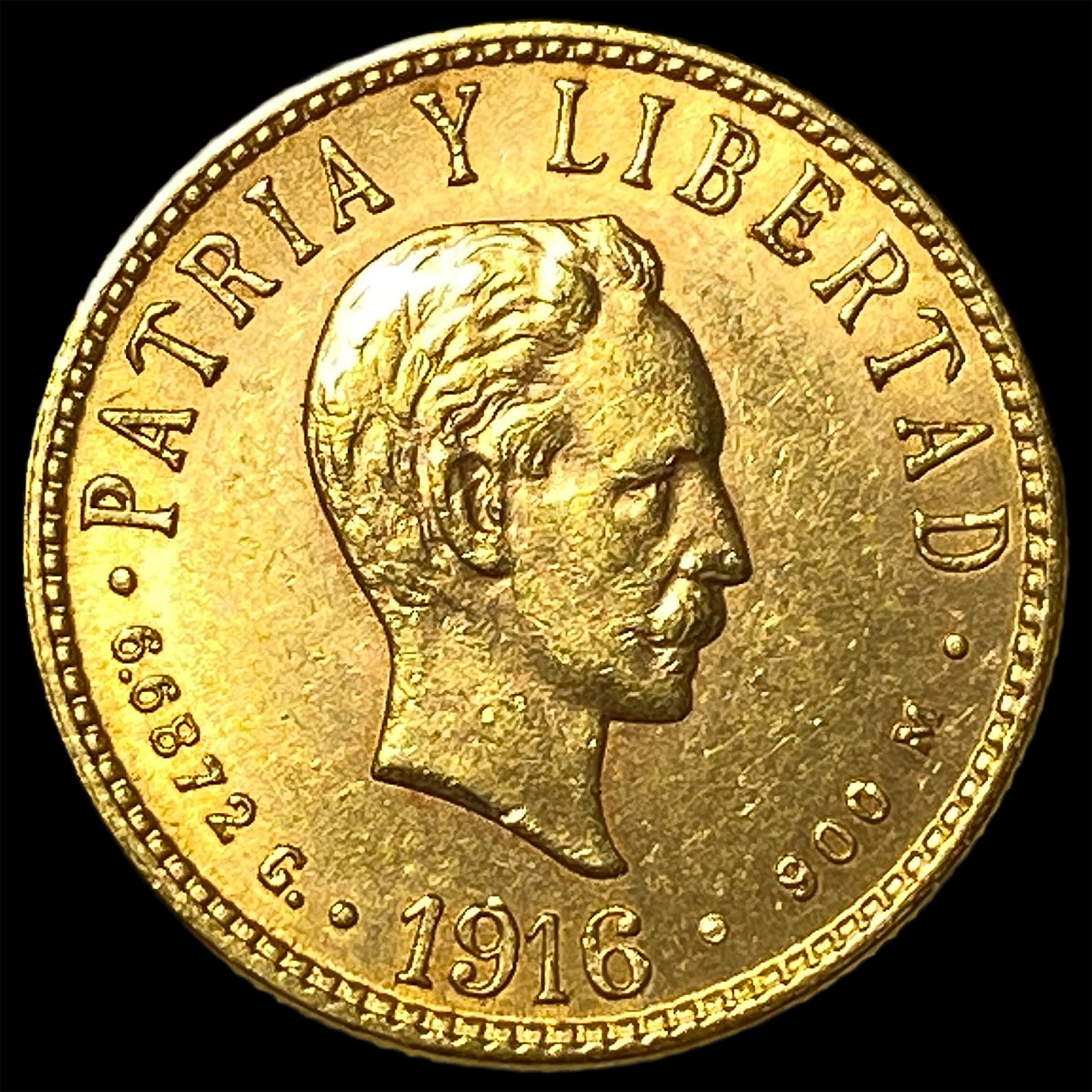 1916 Cuba .1935oz Gold 4 Pesos UNCIRCULATED (1 of 2)