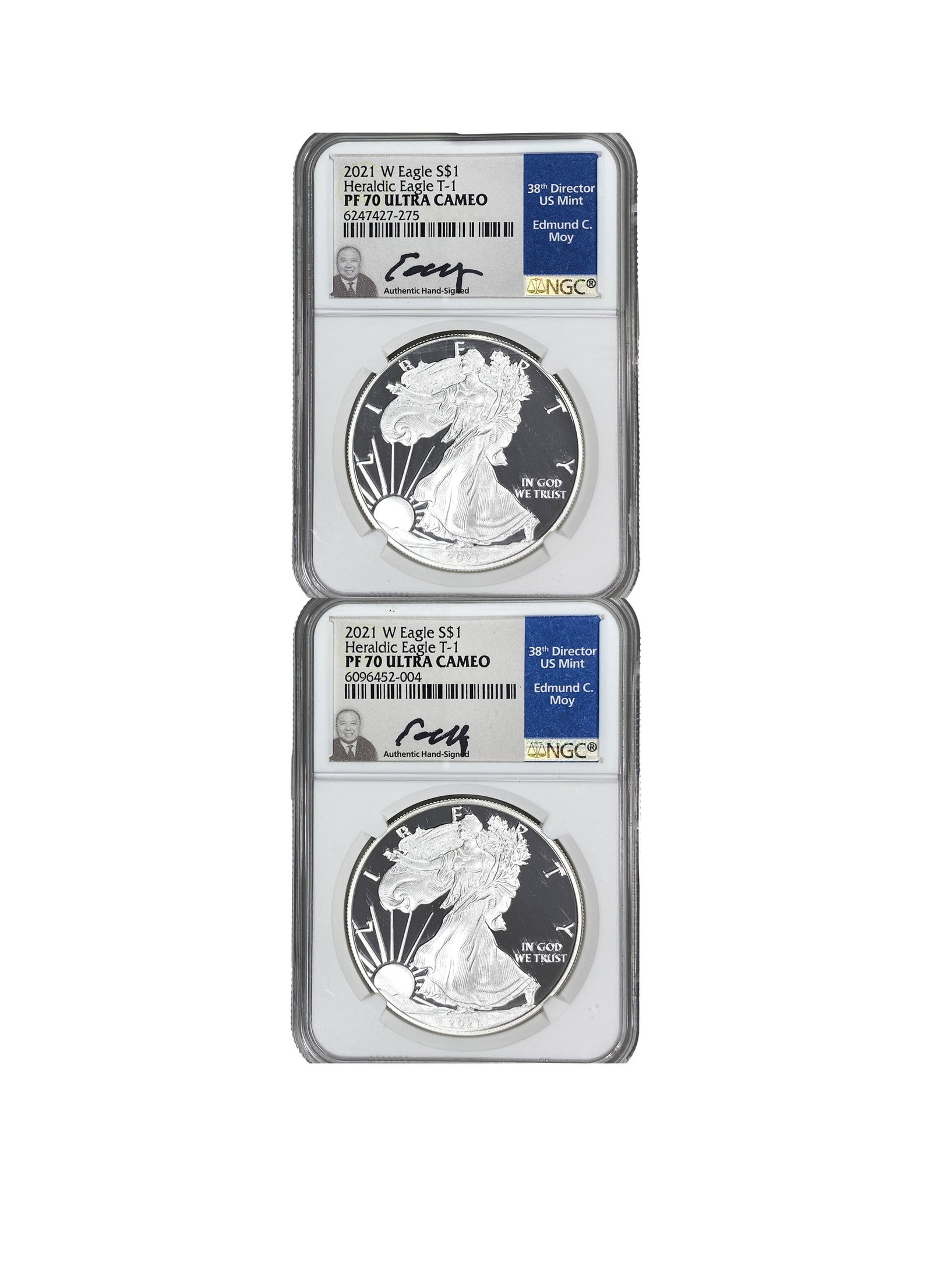 [2] 2021 Silver Eagle NGC PF70 UC: [2] 2021 Silver Eagle NGC PF70 UC