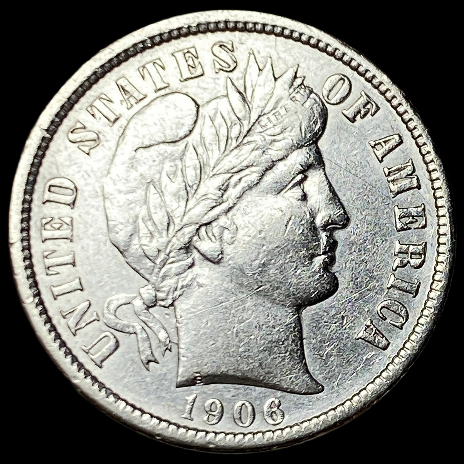 1906-O Silver Barber Dime UNCIRCULATED: 1906-O Silver Barber Dime UNCIRCULATED