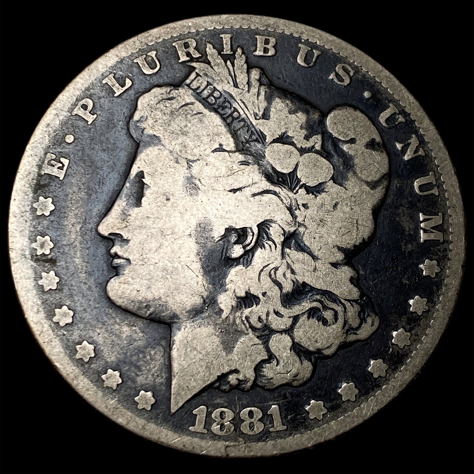 1881-CC Silver Morgan Dollar LIGHTLY CIRCULATED: 1881-CC Silver Morgan Dollar LIGHTLY CIRCULATED