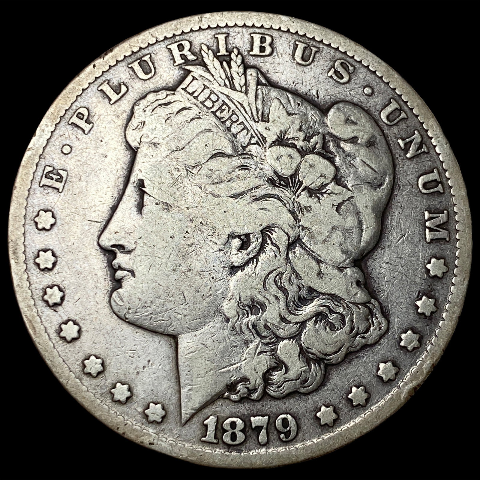 1879-CC Silver Morgan Dollar NEARLY UNCIRCULATED: 1879-CC Silver Morgan Dollar NEARLY UNCIRCULATED