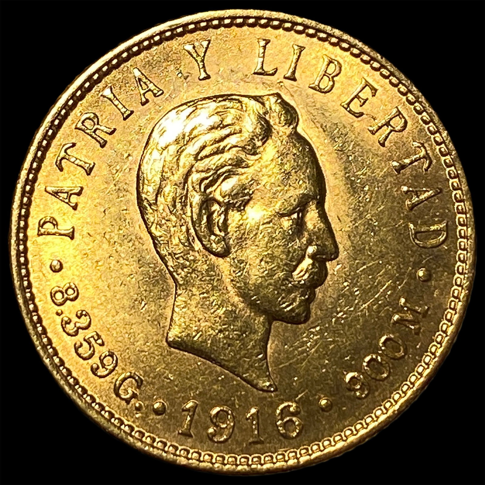 1916 Cuba .2419oz Gold 5 Pesos GEM BU (1 of 2)