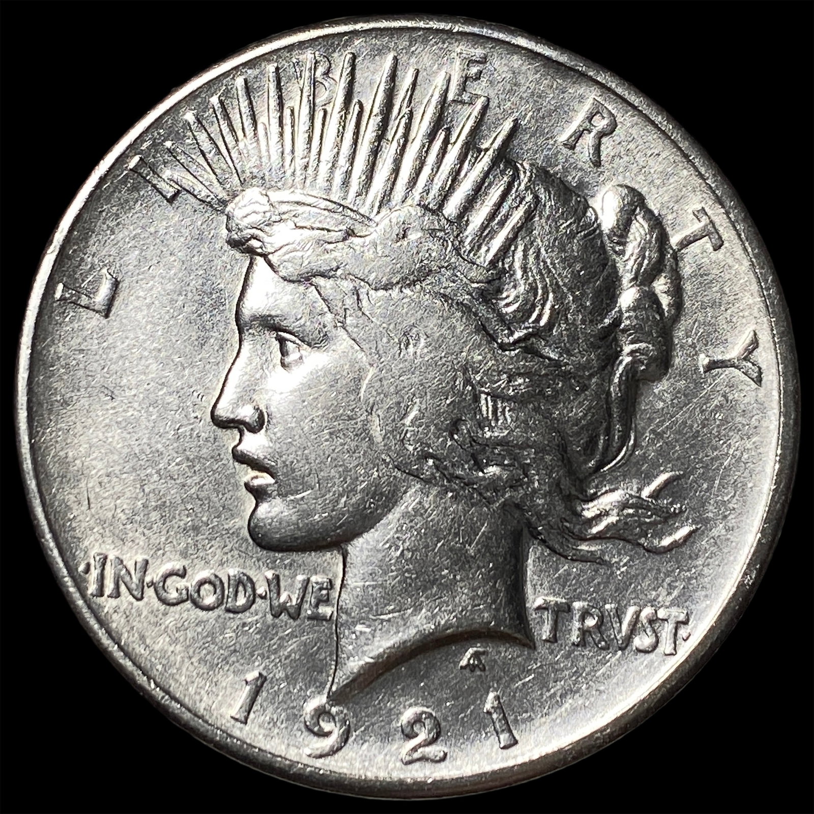 1921 Silver Peace Dollar CHOICE AU: 1921 Silver Peace Dollar CHOICE AU