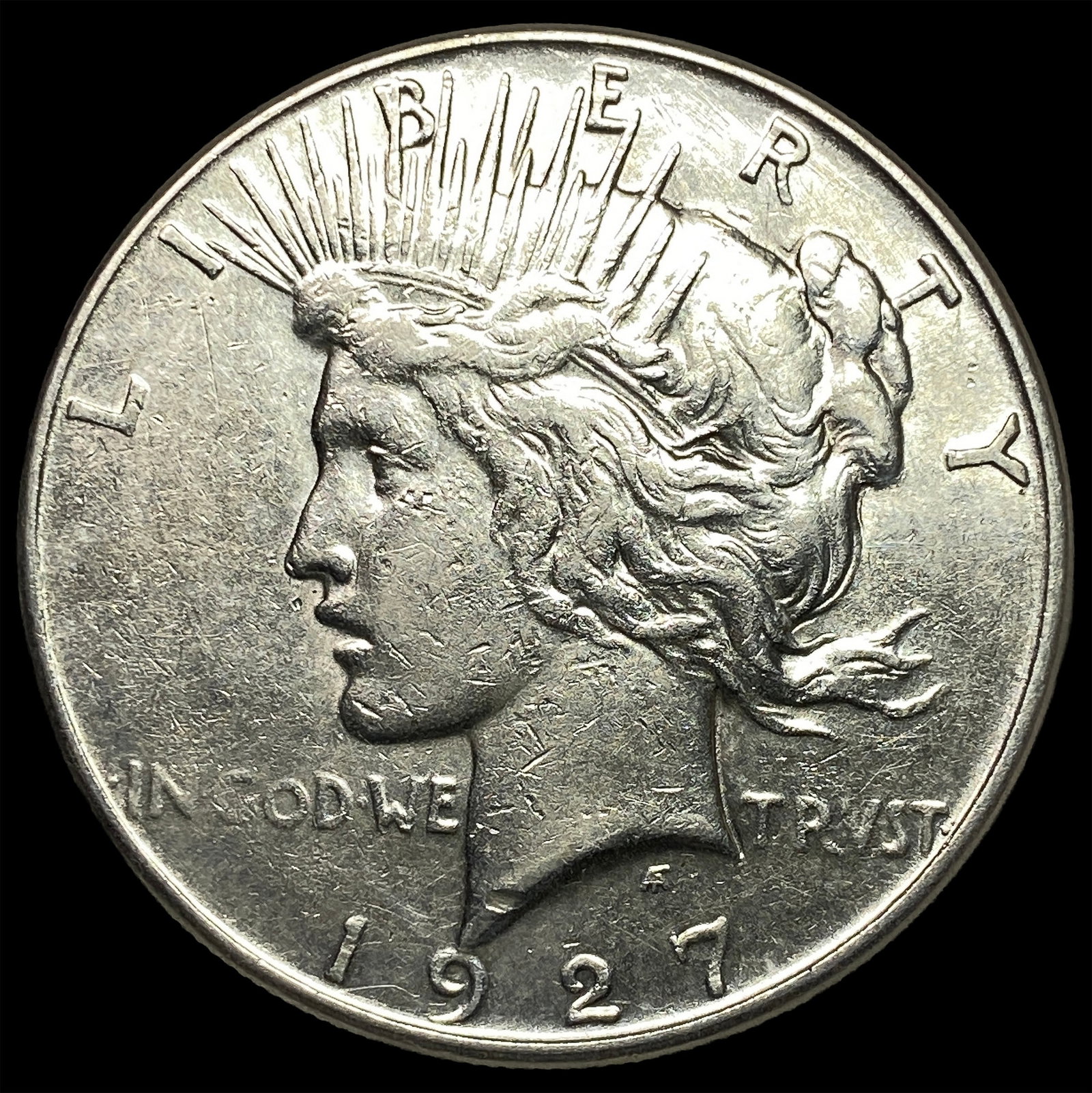 1927-S Silver Peace Dollar CLOSELY UNCIRCULATED: 1927-S Silver Peace Dollar CLOSELY UNCIRCULATED