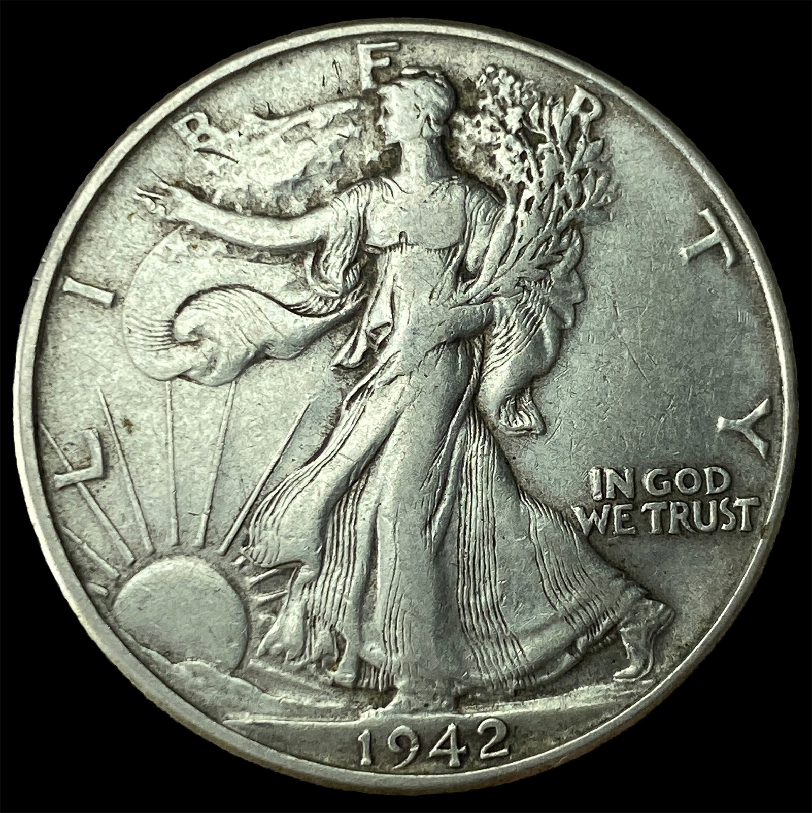 1942 Silver Walking Liberty Half Dollar UNCIRCULATED: 1942 Silver Walking Liberty Half Dollar UNCIRCULATED
