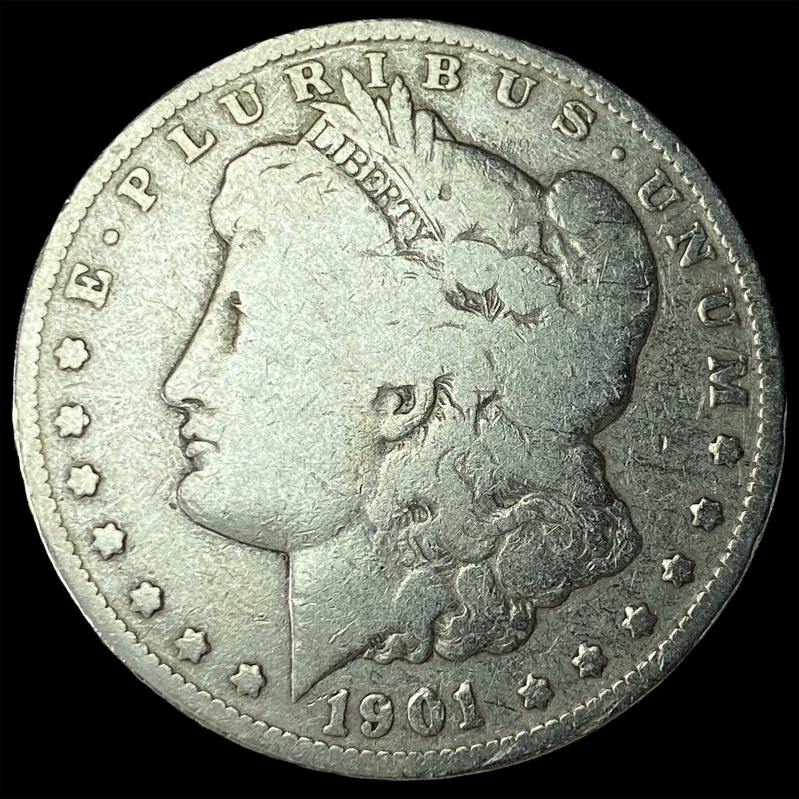 1901-O Silver Morgan Dollar NEARLY UNCIRCULATED: 1901-O Silver Morgan Dollar NEARLY UNCIRCULATED
