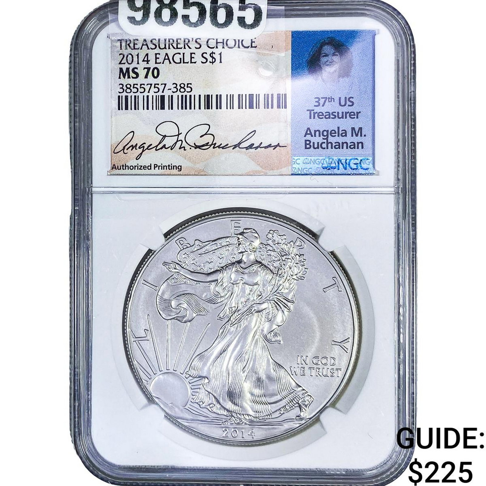 2014 Silver Eagle NGC MS70: 2014 Silver Eagle NGC MS70