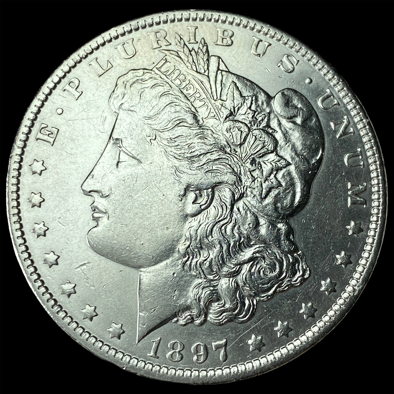 1897-O Silver Morgan Dollar NEARLY UNCIRCULATED: 1897-O Silver Morgan Dollar NEARLY UNCIRCULATED