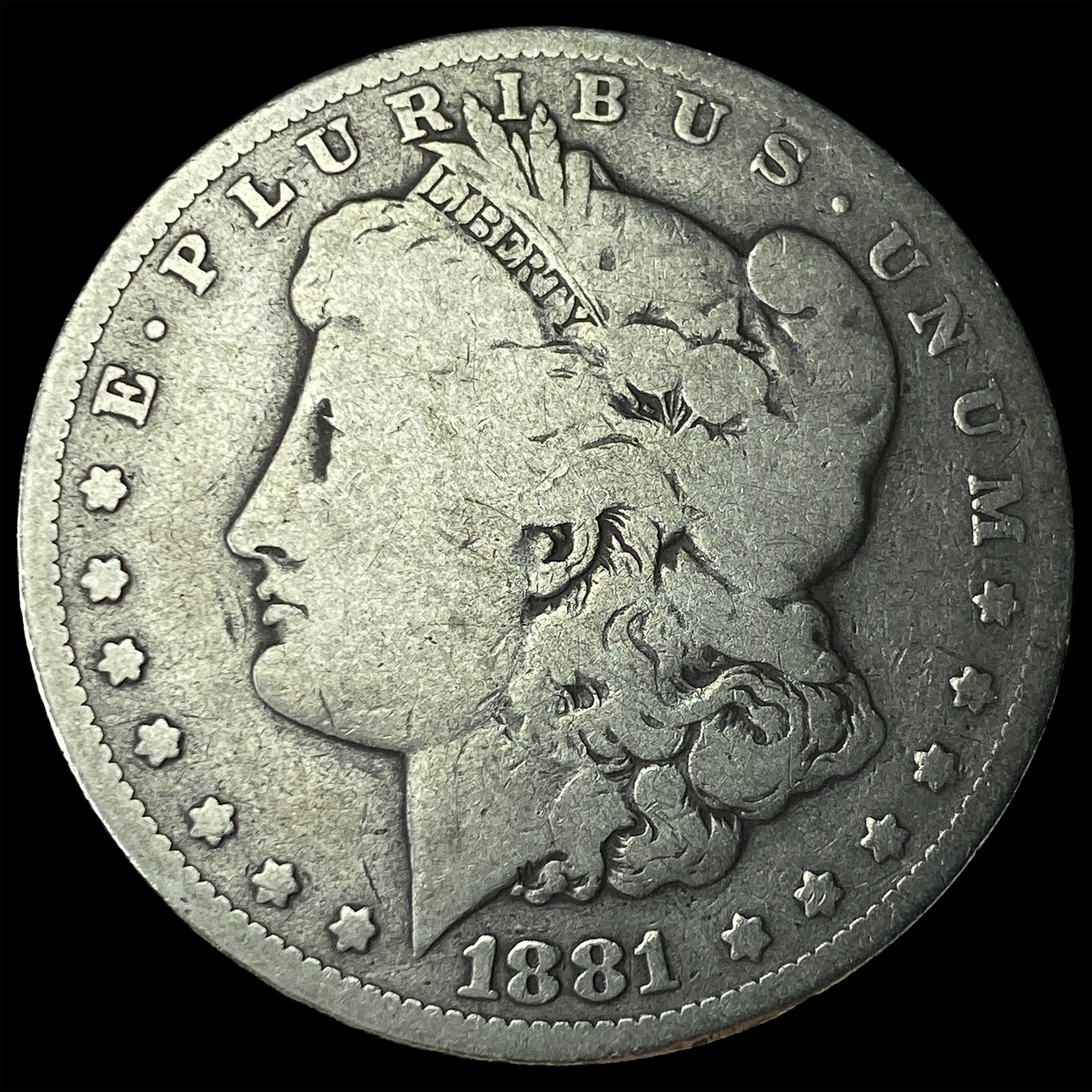 1881-O Silver Morgan Dollar NEARLY UNCIRCULATED: 1881-O Silver Morgan Dollar NEARLY UNCIRCULATED