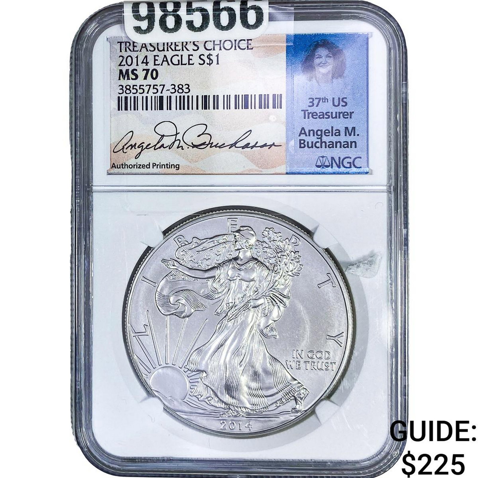 2014 Silver Eagle NGC MS70: 2014 Silver Eagle NGC MS70