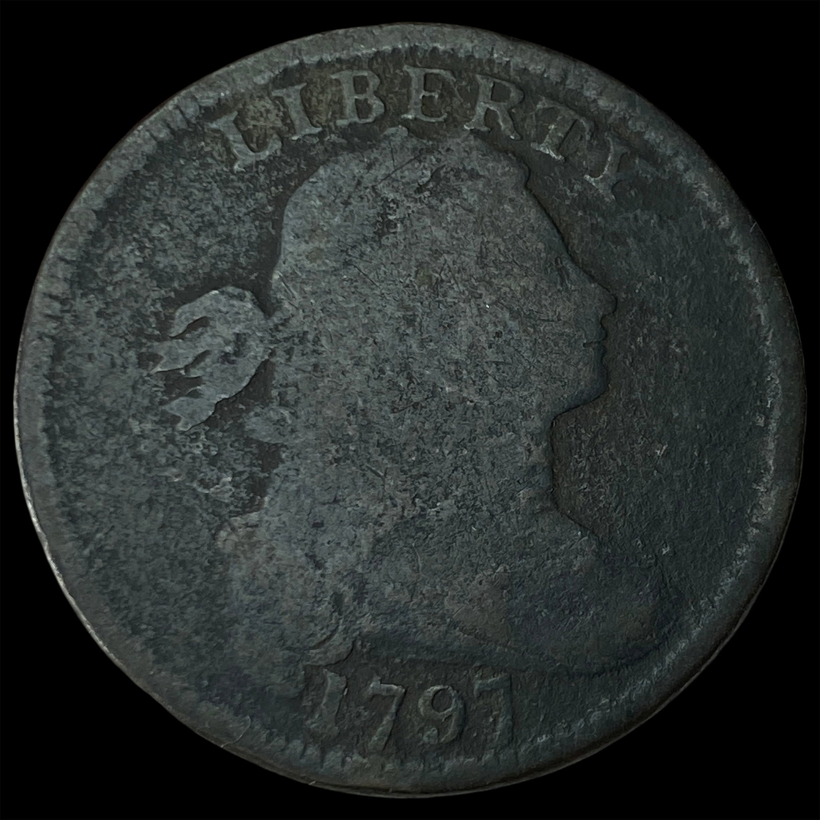 1797 Draped Bust Large Cent UNCIRCULATED: 1797 Draped Bust Large Cent UNCIRCULATED