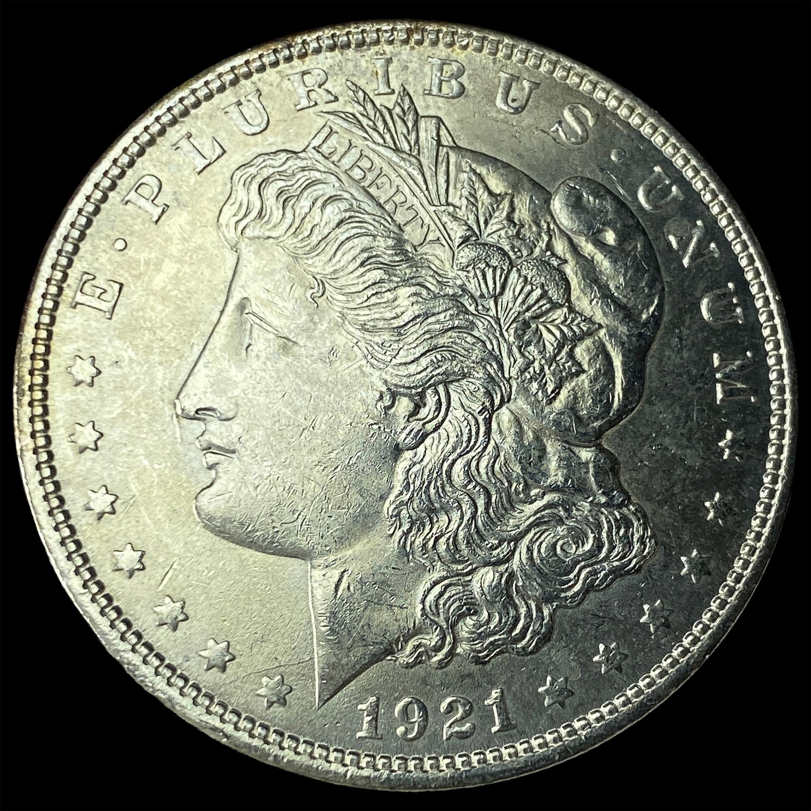 1921 Silver Morgan Dollar CHOICE AU: 1921 Silver Morgan Dollar CHOICE AU