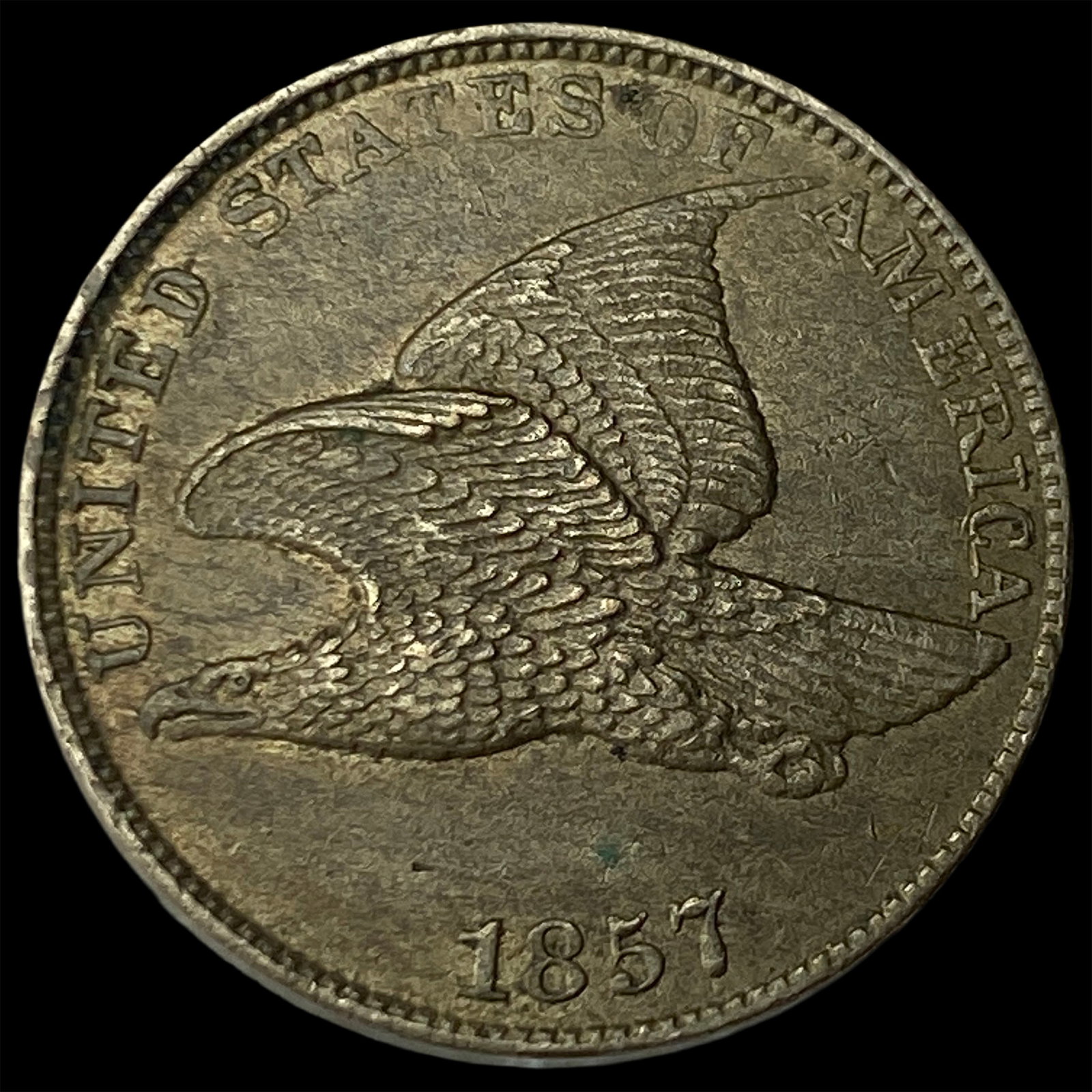 1857 Flying Eagle Cent CHOICE BU